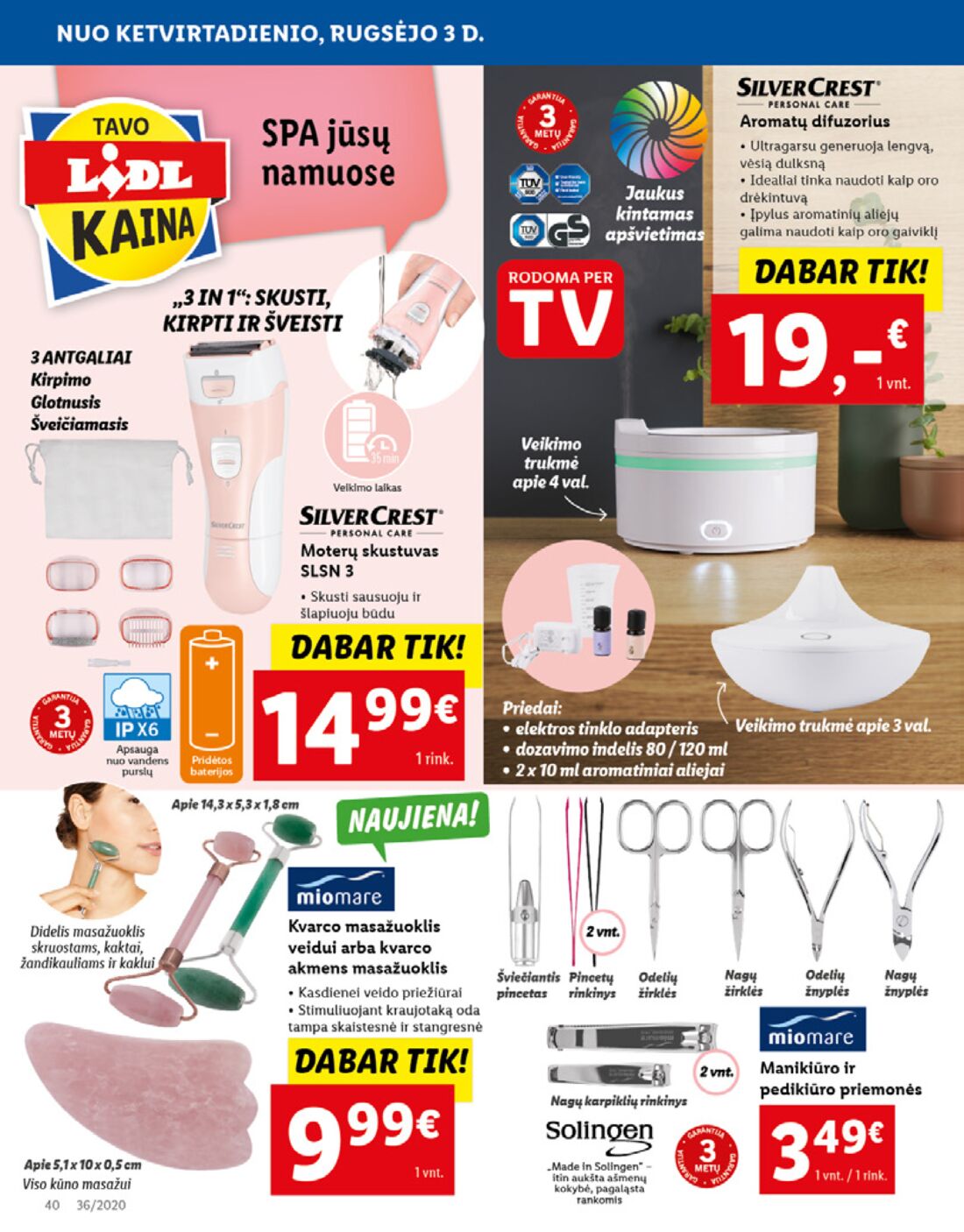 Lidl savaitinis leidinys akcijos nuo 
  2020-08-31 iki 
  2020-09-06 | Leidinukas.lt puslapis 40