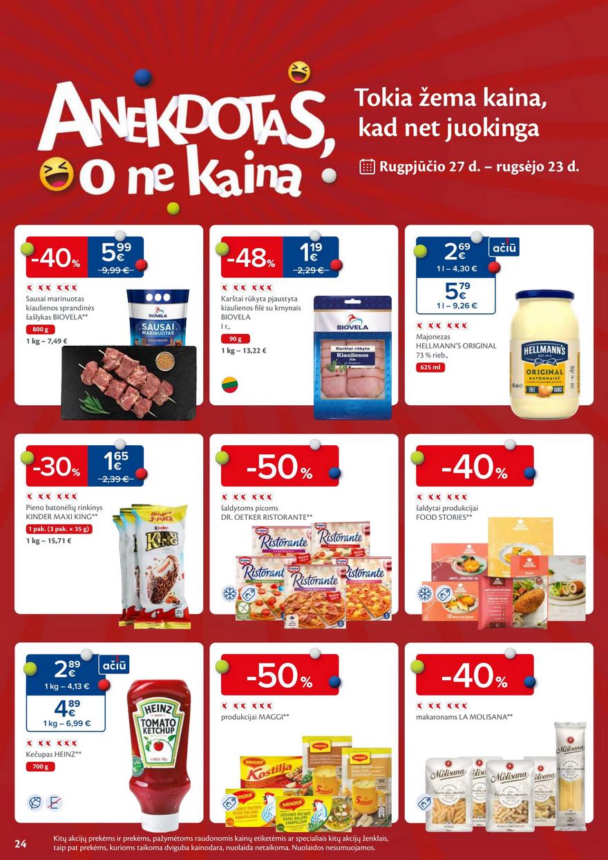 Maxima savaitinis leidinys 37 akcijos nuo
2024-09-10 iki
2024-09-16 | Leidinukas.lt puslapis 24