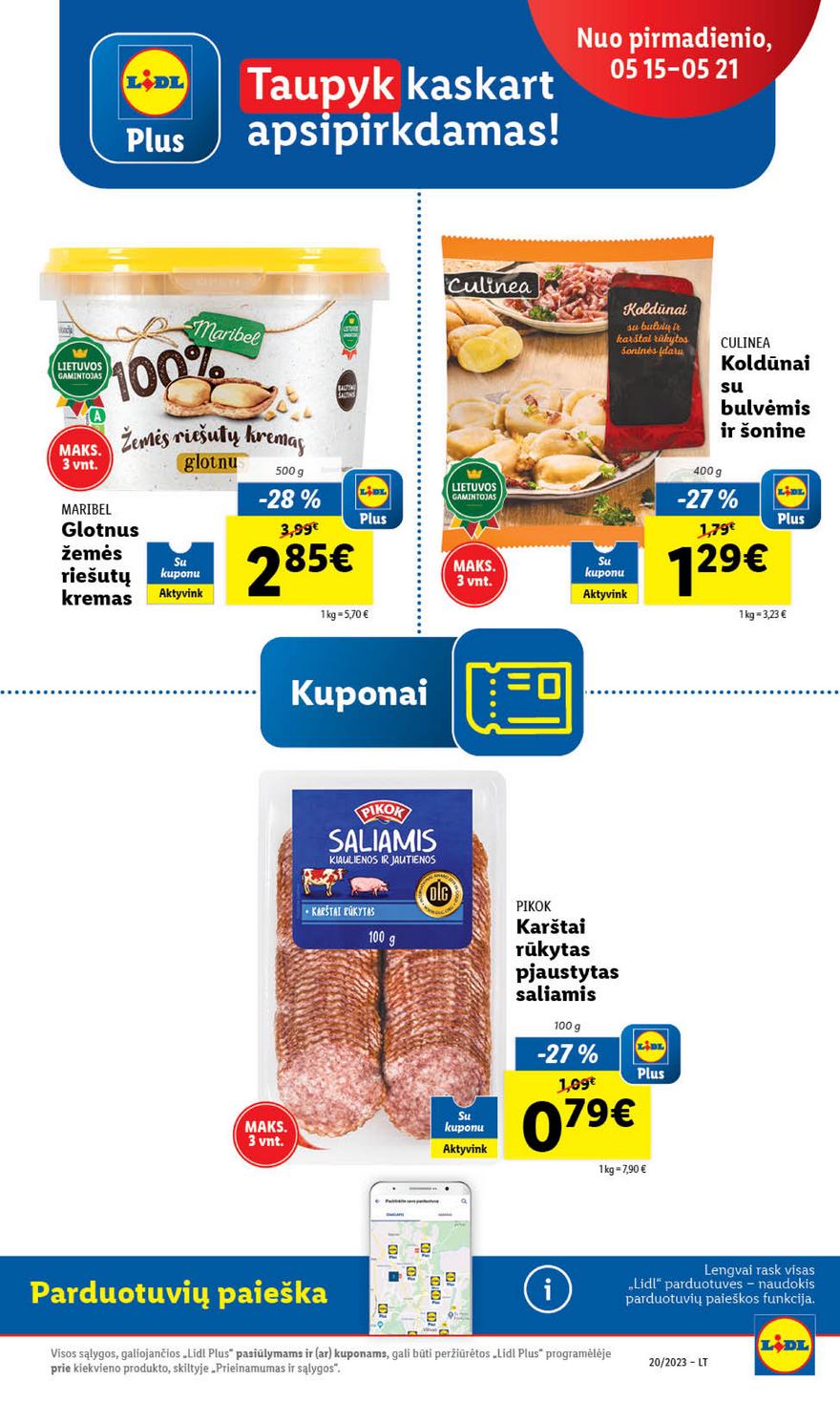 Lidl maisto prekių pasiūlymai akcijos nuo 
  2023-05-15 iki 
  2023-05-21 | Leidinukas.lt puslapis 19