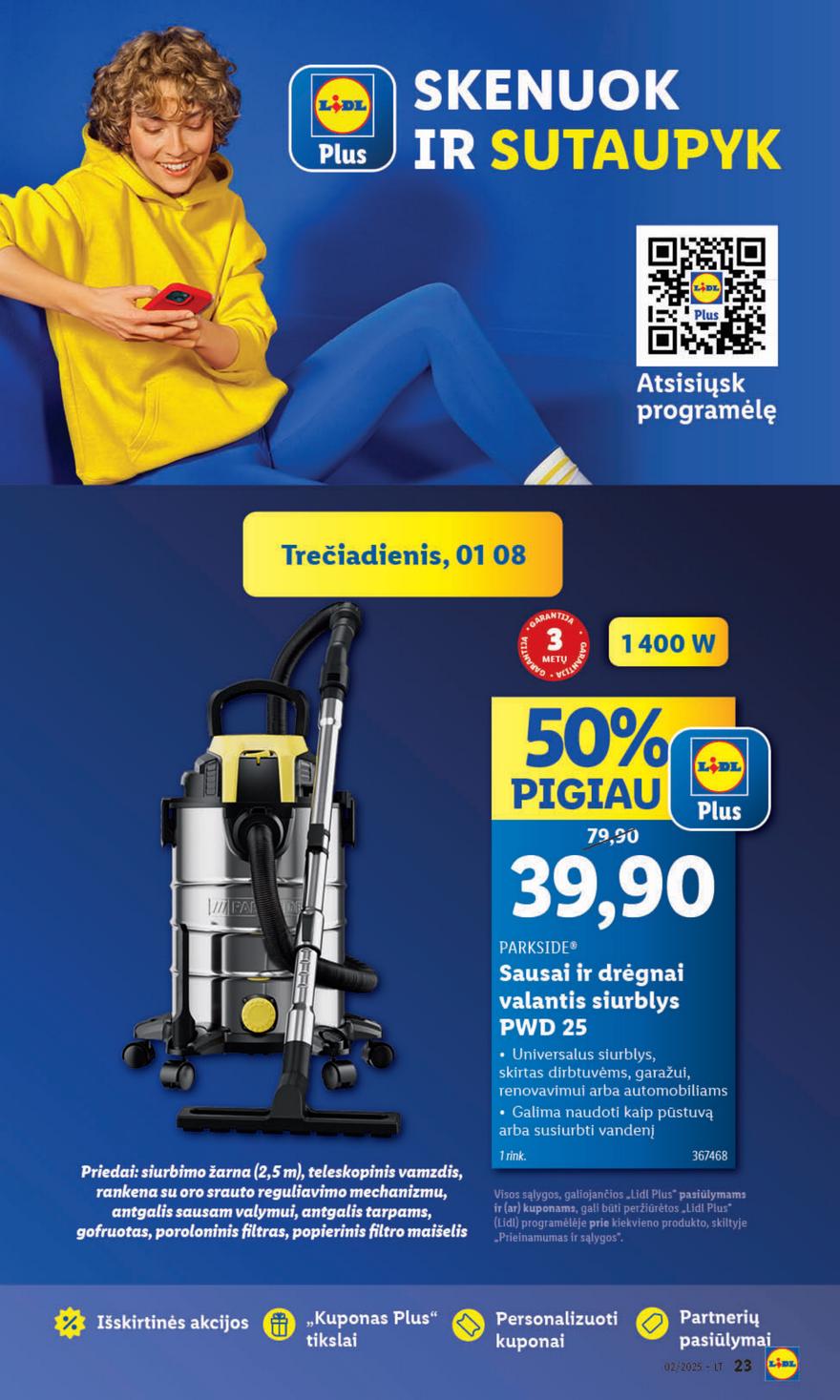 Lidl ne maisto leidinys akcijos nuo 
  2025-01-06 iki 
  2025-01-12 | Leidinukas.lt puslapis 23