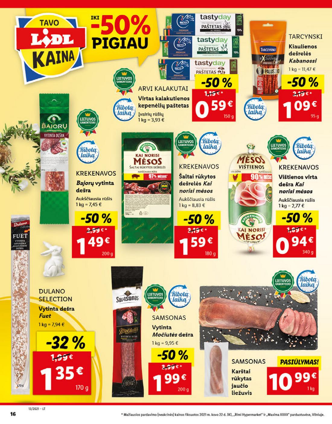 Lidl maisto prekių pasiūlymai akcijos nuo 
  2021-03-29 iki 
  2021-04-03 | Leidinukas.lt puslapis 16