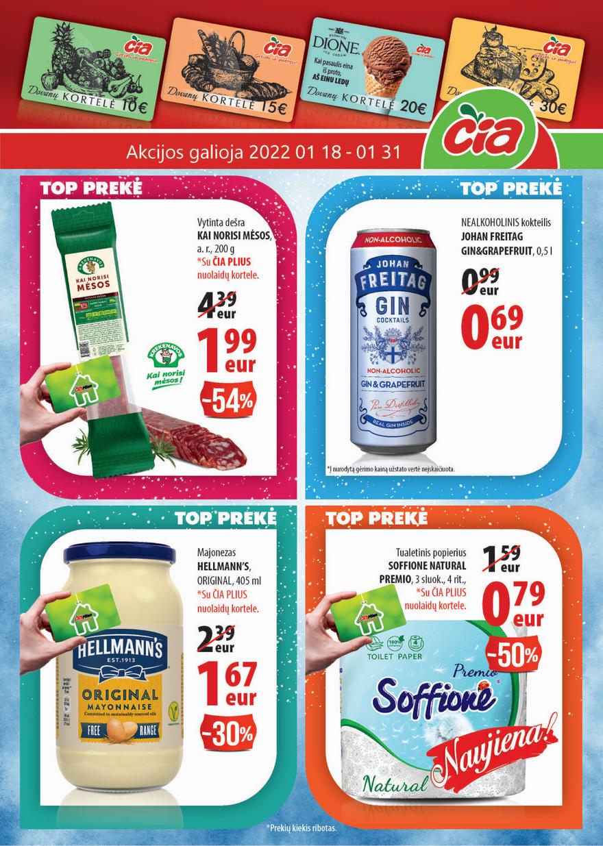 Čia market leidinys akcijos nuo 
  2022-01-18 iki 
  2022-01-31 | Leidinukas.lt puslapis 1