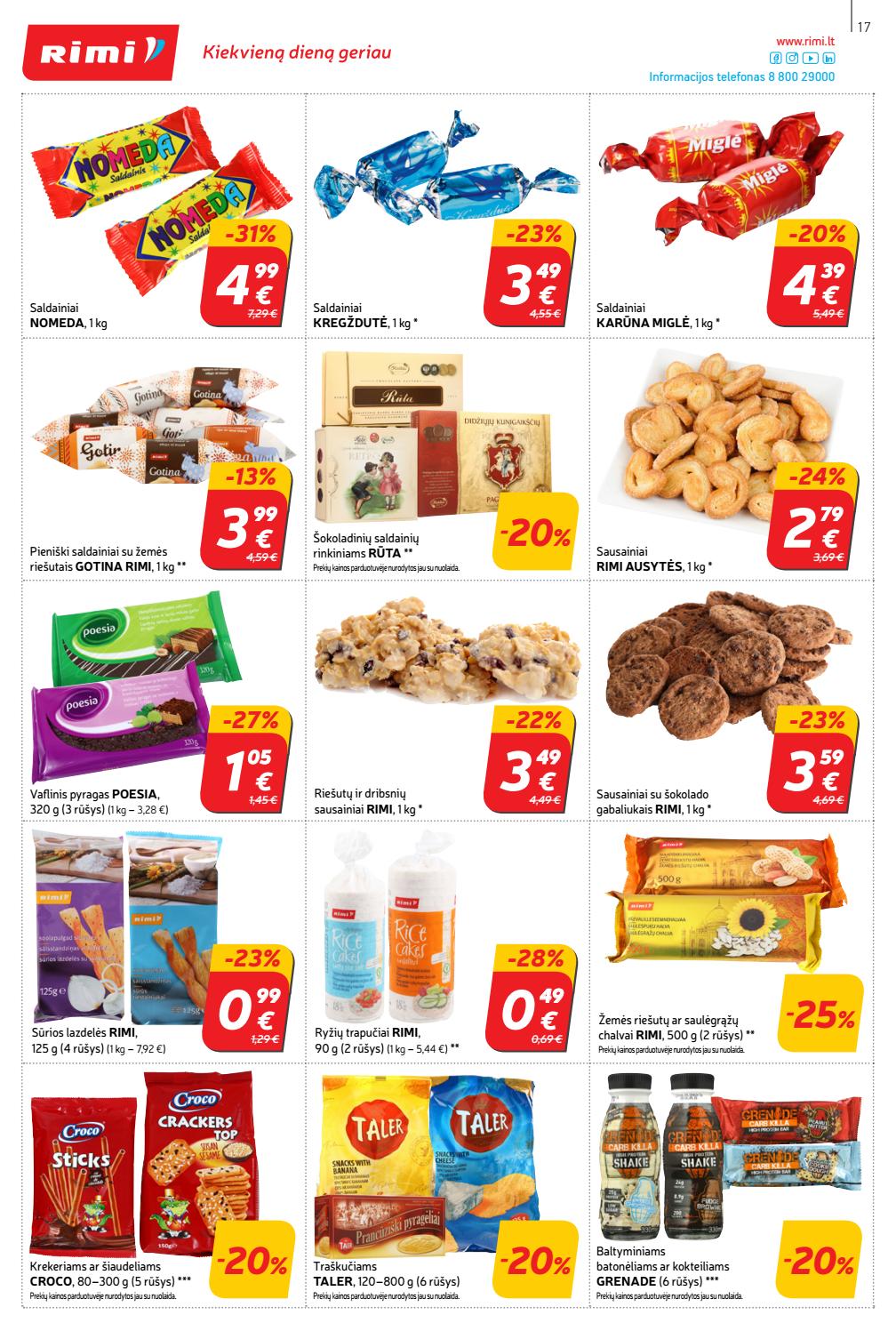 Rimi savaitinis leidinys akcijos nuo 
  2019-10-15 iki 
  2019-10-21 | Leidinukas.lt puslapis 17