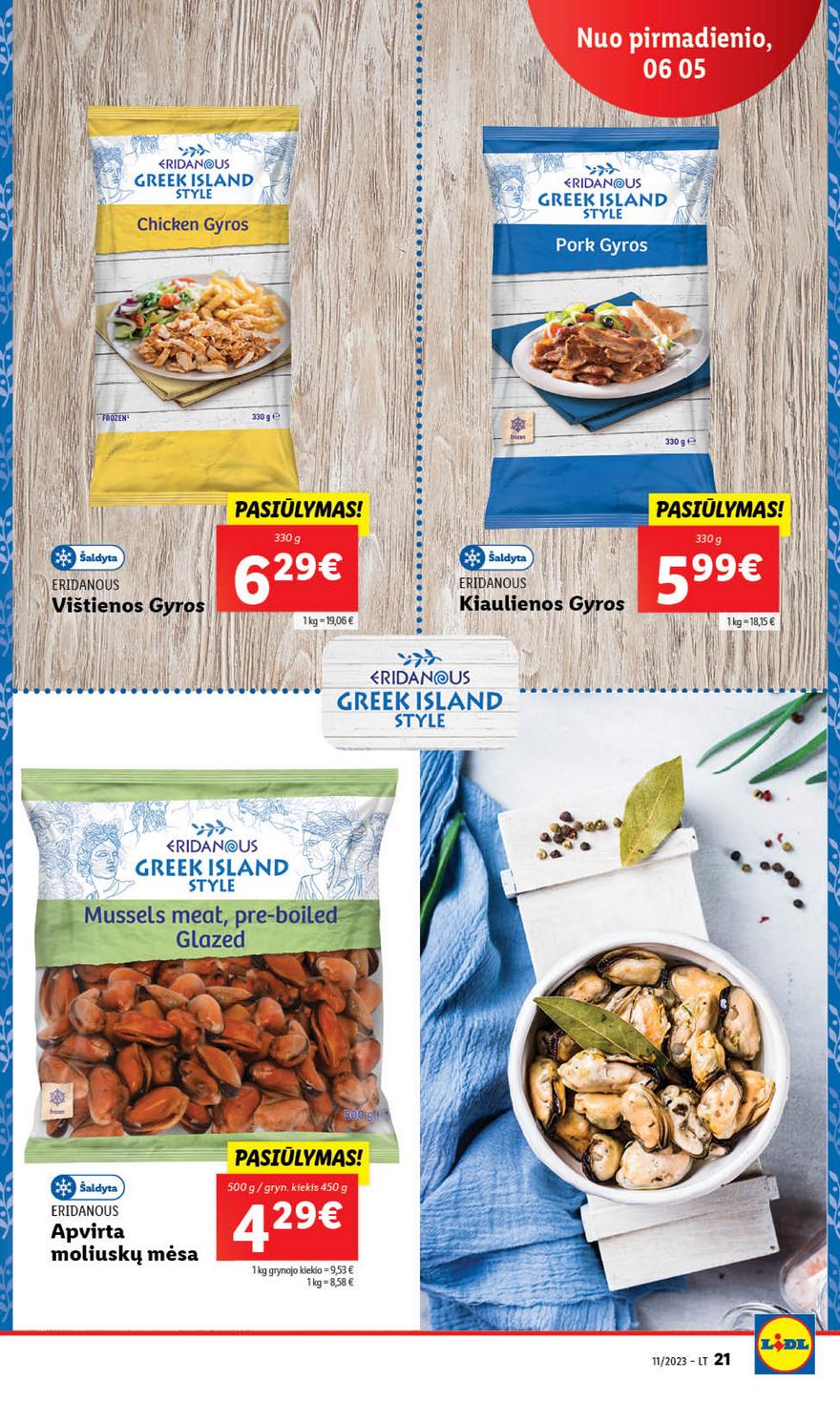 Lidl pasiūlymai akcijos nuo 
  2023-06-05 iki 
  2023-06-11 | Leidinukas.lt puslapis 21