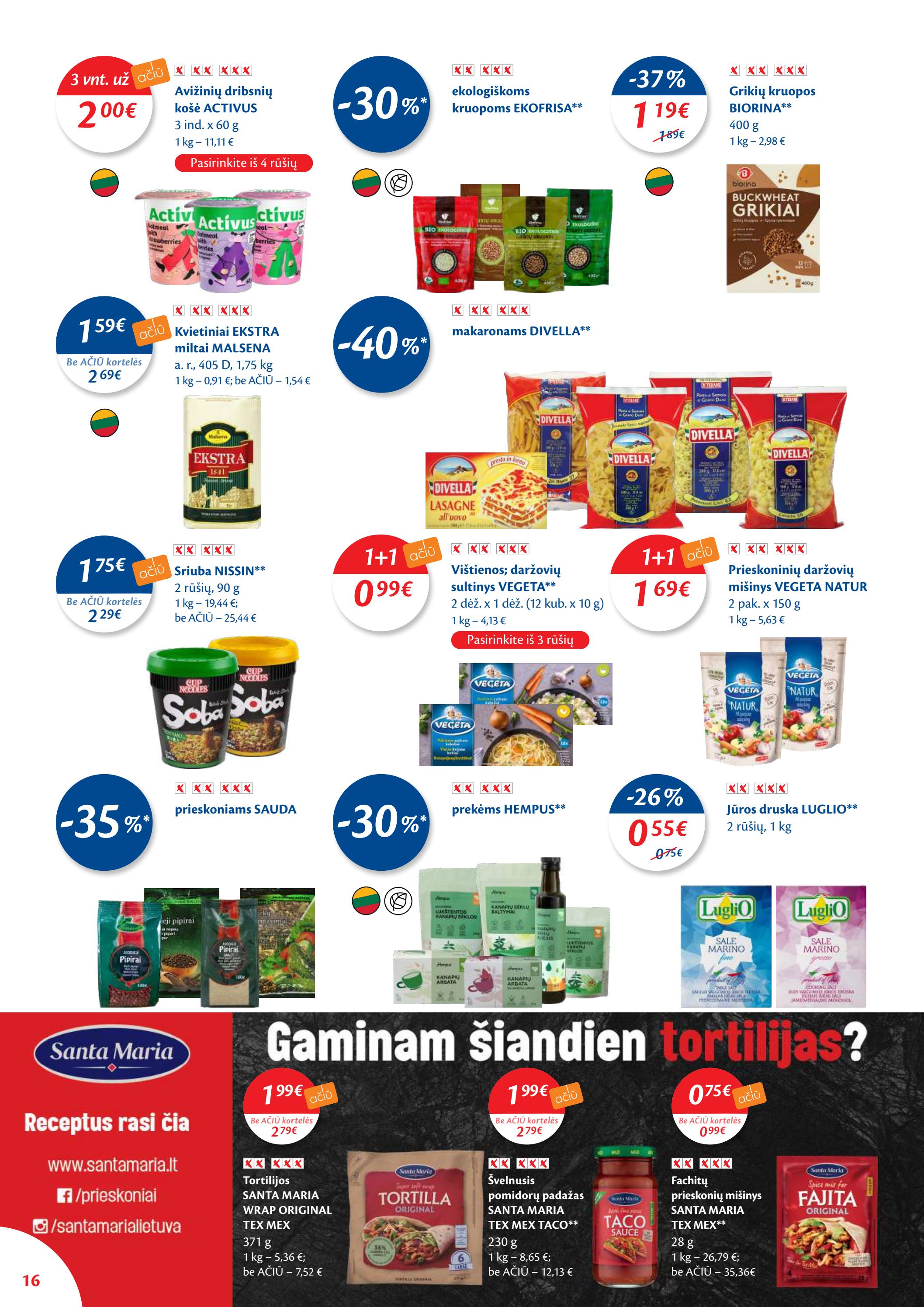 Maxima kaininis leidinys akcijos nuo 
  2022-09-13 iki 
  2022-09-19 | Leidinukas.lt puslapis 16