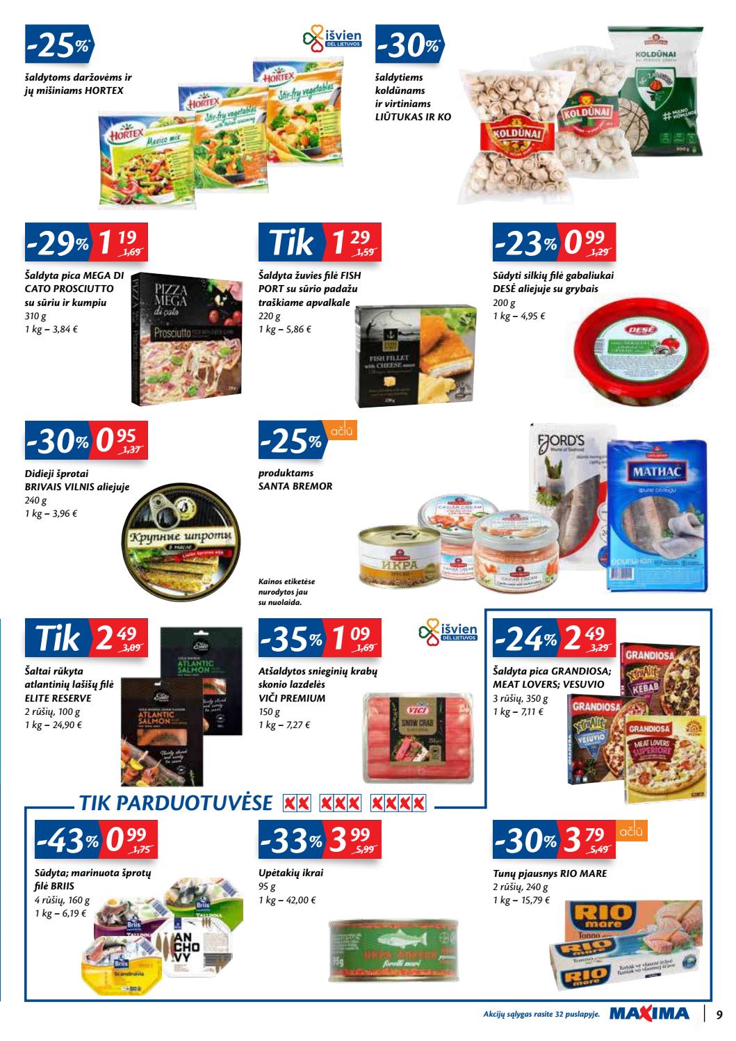 Maxima kaininis leidinys akcijos nuo 
  2020-09-29 iki 
  2020-10-05 | Leidinukas.lt puslapis 9