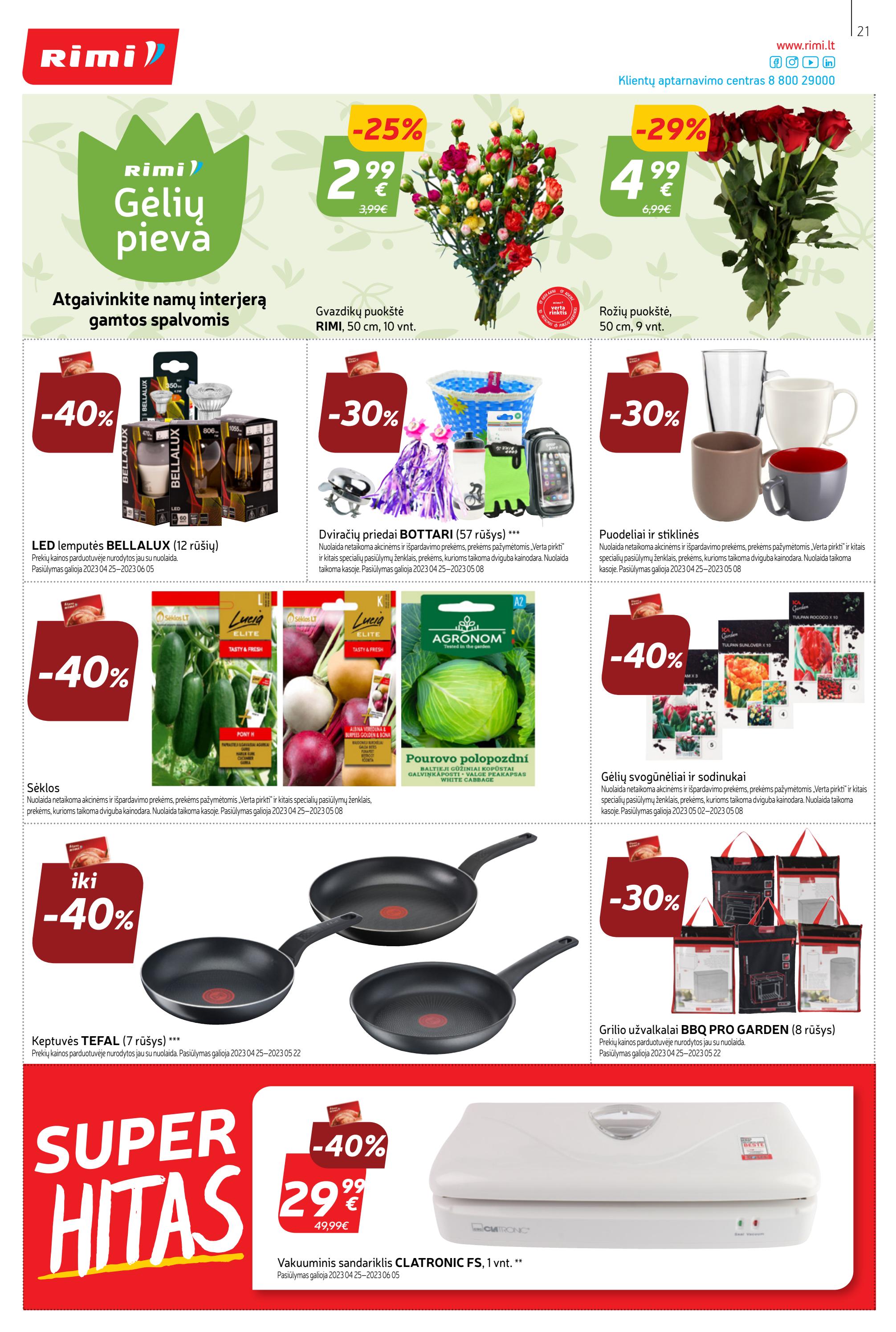 Rimi savaitinis leidinys akcijos nuo 
  2023-05-02 iki 
  2023-05-08 | Leidinukas.lt puslapis 21