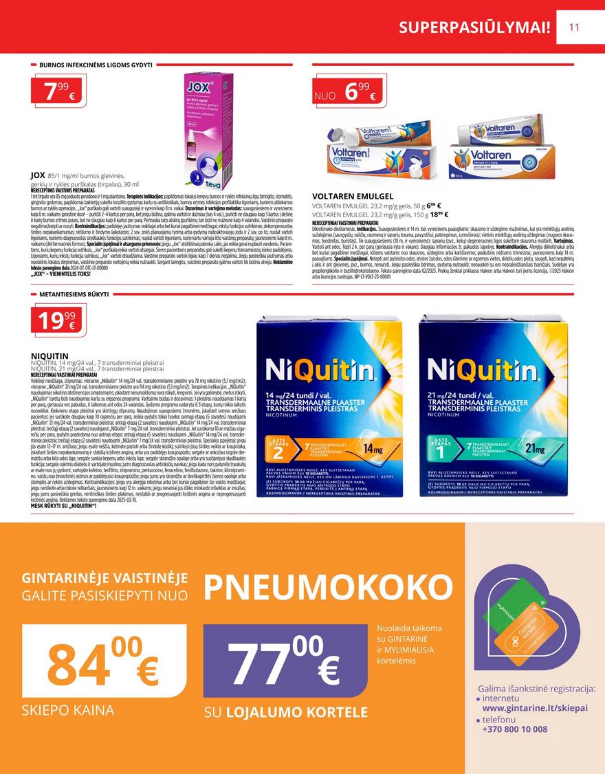 Gintarinės vaistinės leidinys akcijos nuo 
  2025-04-01 iki 
  2025-04-30 | Leidinukas.lt puslapis 11