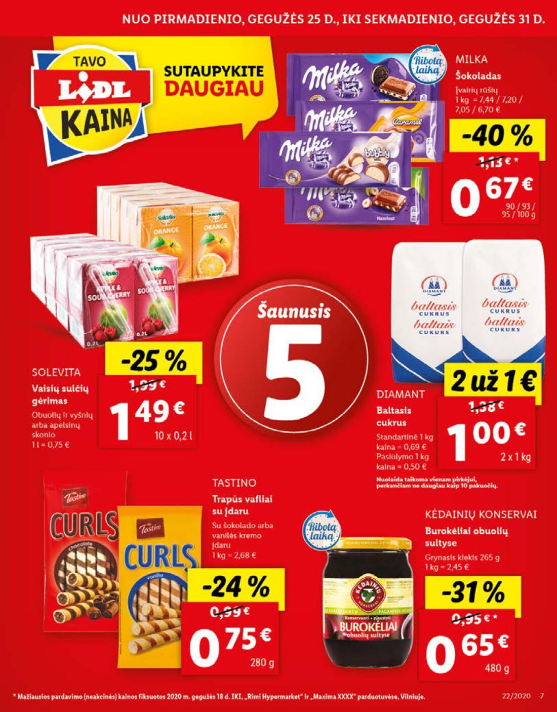 Lidl savaitinis leidinys akcijos nuo 
  2020-05-25 iki 
  2020-05-31 | Leidinukas.lt puslapis 7
