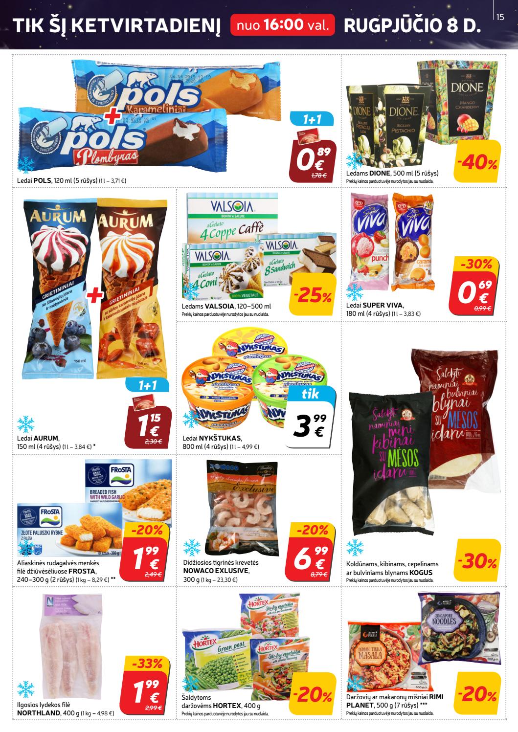 Rimi savaitinis leidinys akcijos nuo 
  2019-08-06 iki 
  2019-08-12 | Leidinukas.lt puslapis 15