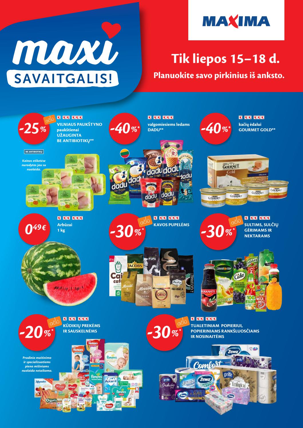 Maxima kaininis leidinys akcijos nuo 
  2021-07-13 iki 
  2021-07-19 | Leidinukas.lt puslapis 40