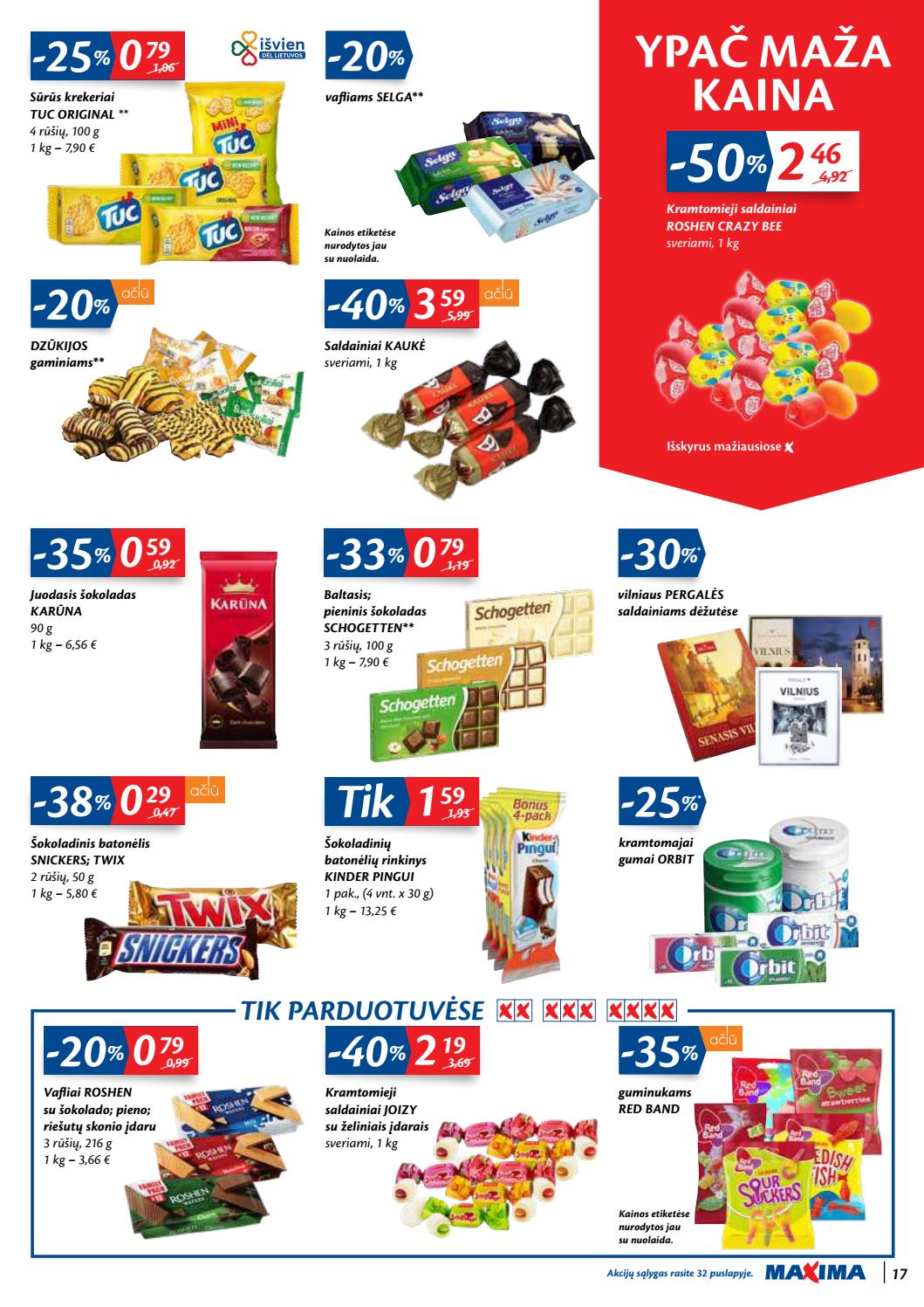 Maxima kaininis leidinys akcijos nuo 
  2020-10-13 iki 
  2020-10-19 | Leidinukas.lt puslapis 17
