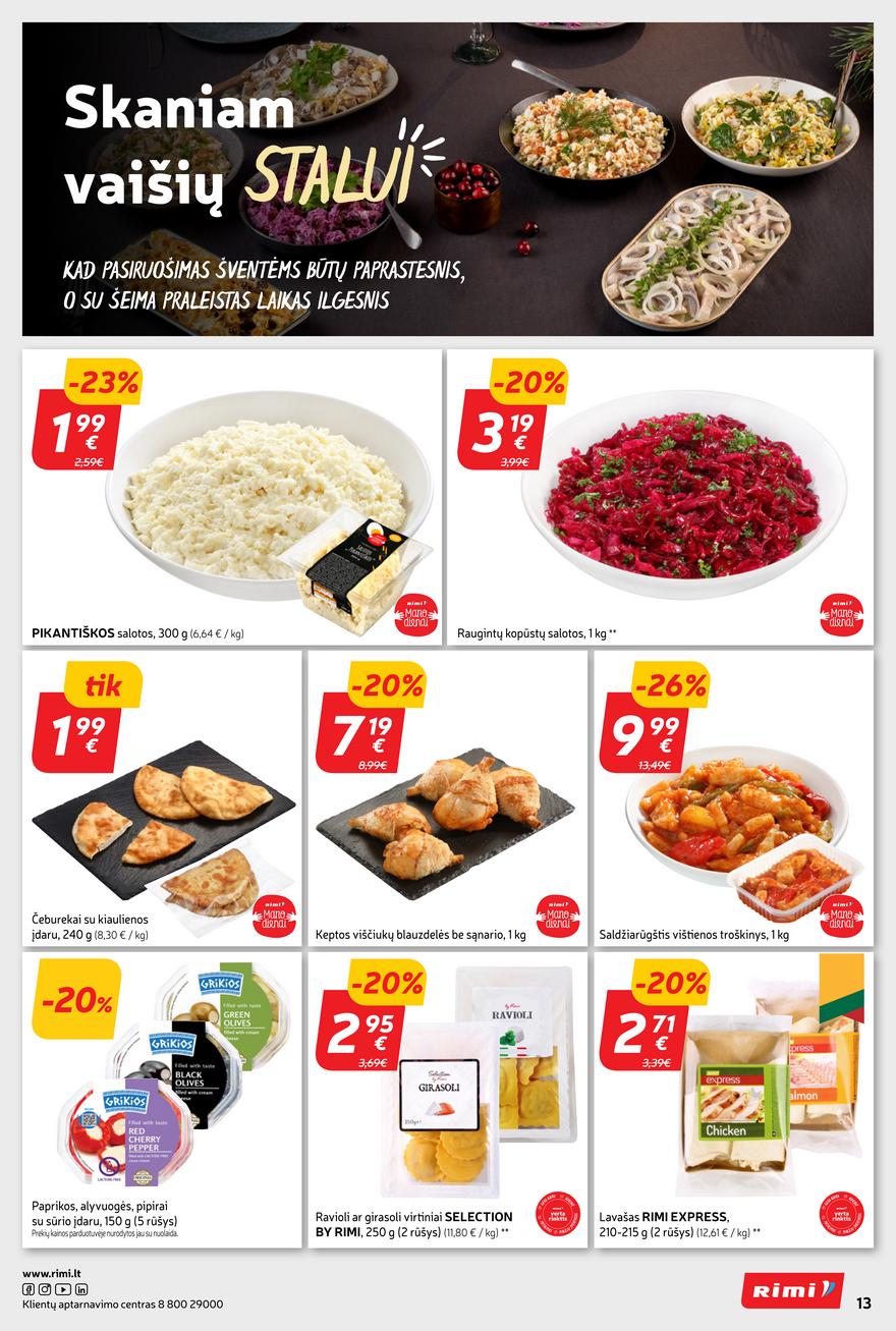 Rimi savaitinis leidinys akcijos nuo 
  2023-11-21 iki 
  2023-11-27 | Leidinukas.lt puslapis 13