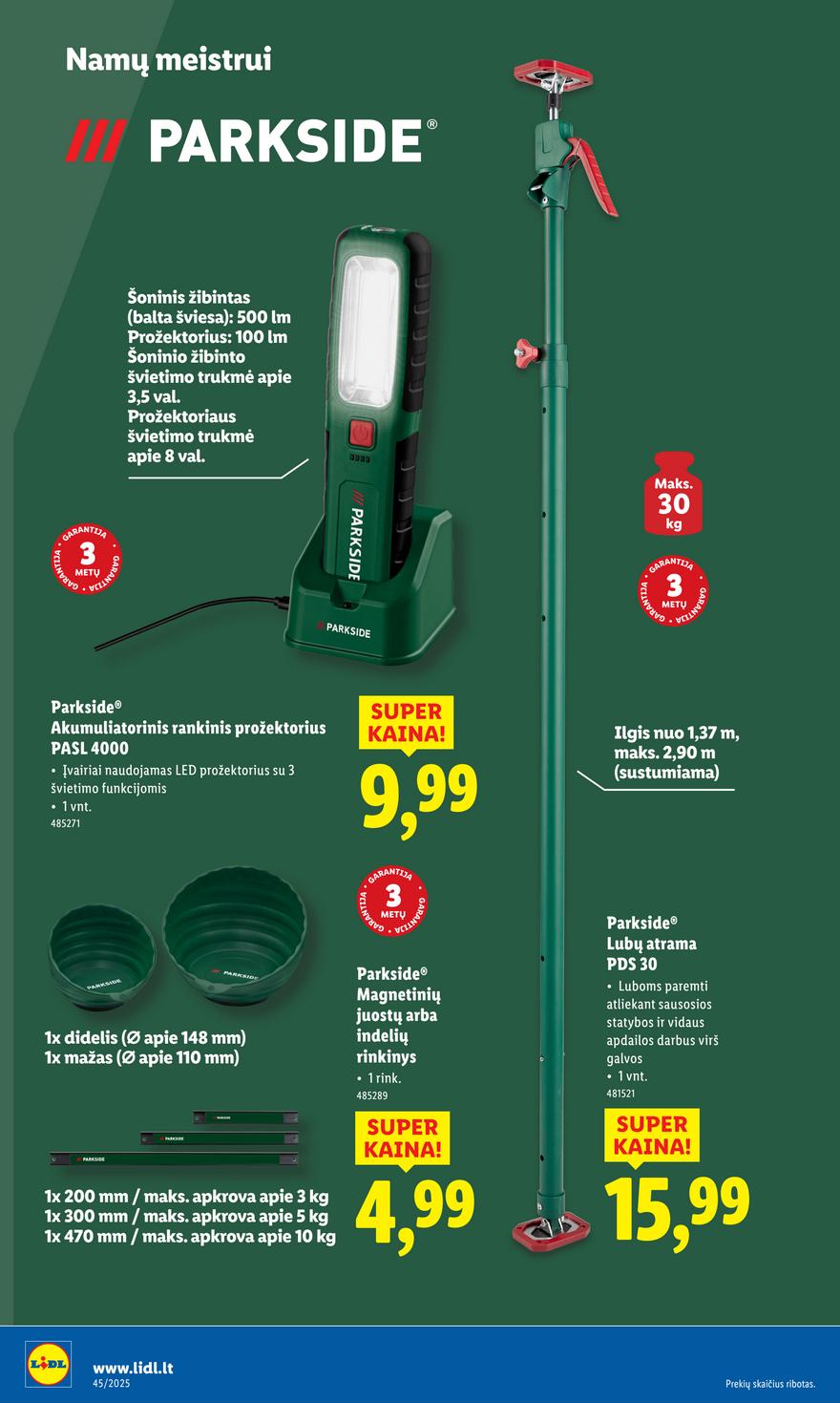 Lidl ne maisto leidinys akcijos nuo 
  2025-11-03 iki 
  2025-11-09 | Leidinukas.lt puslapis 8
