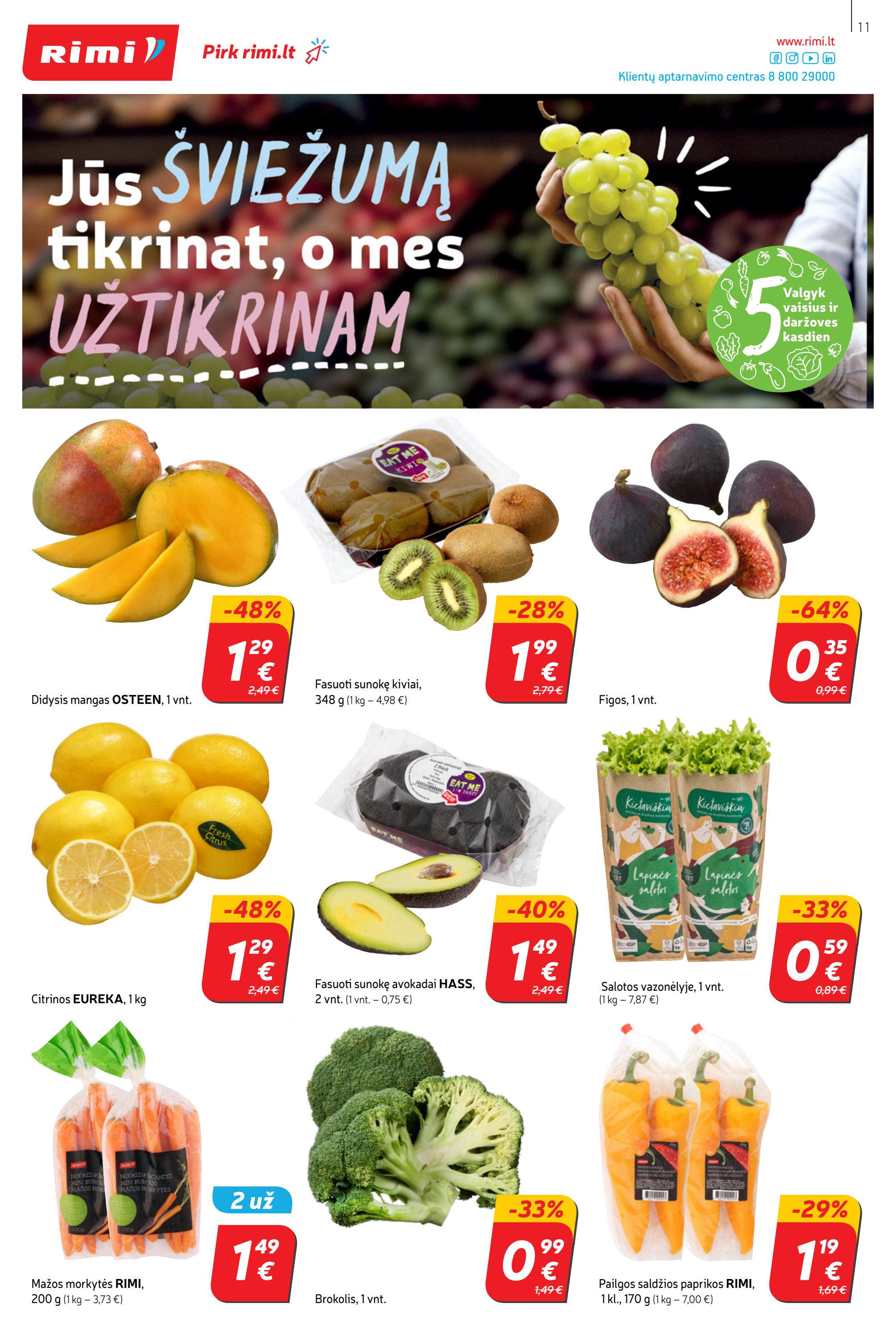 Rimi savaitinis leidinys akcijos nuo 
  2022-09-13 iki 
  2022-09-19 | Leidinukas.lt puslapis 11