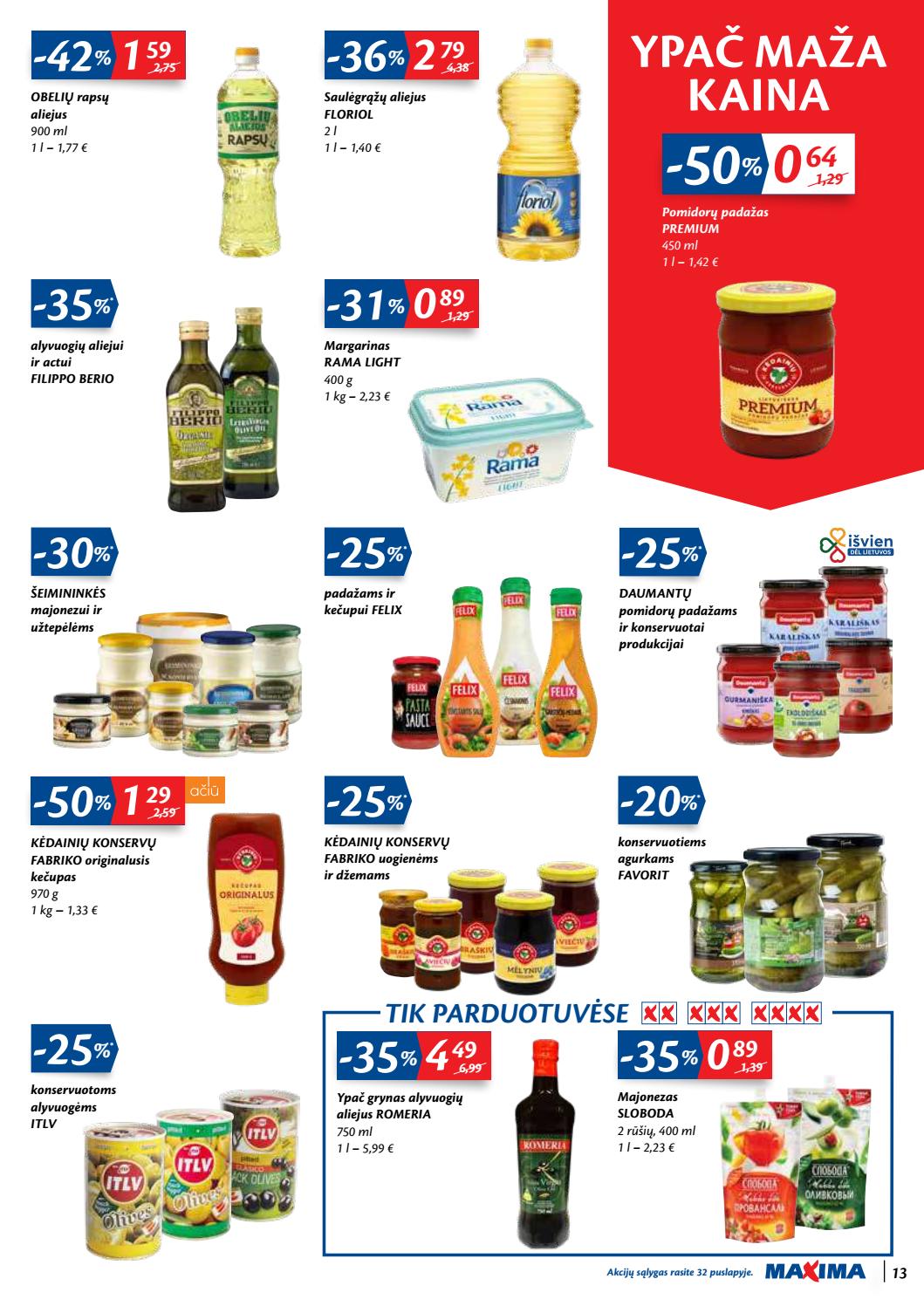 Maxima kaininis leidinys akcijos nuo 
  2020-09-29 iki 
  2020-10-05 | Leidinukas.lt puslapis 13