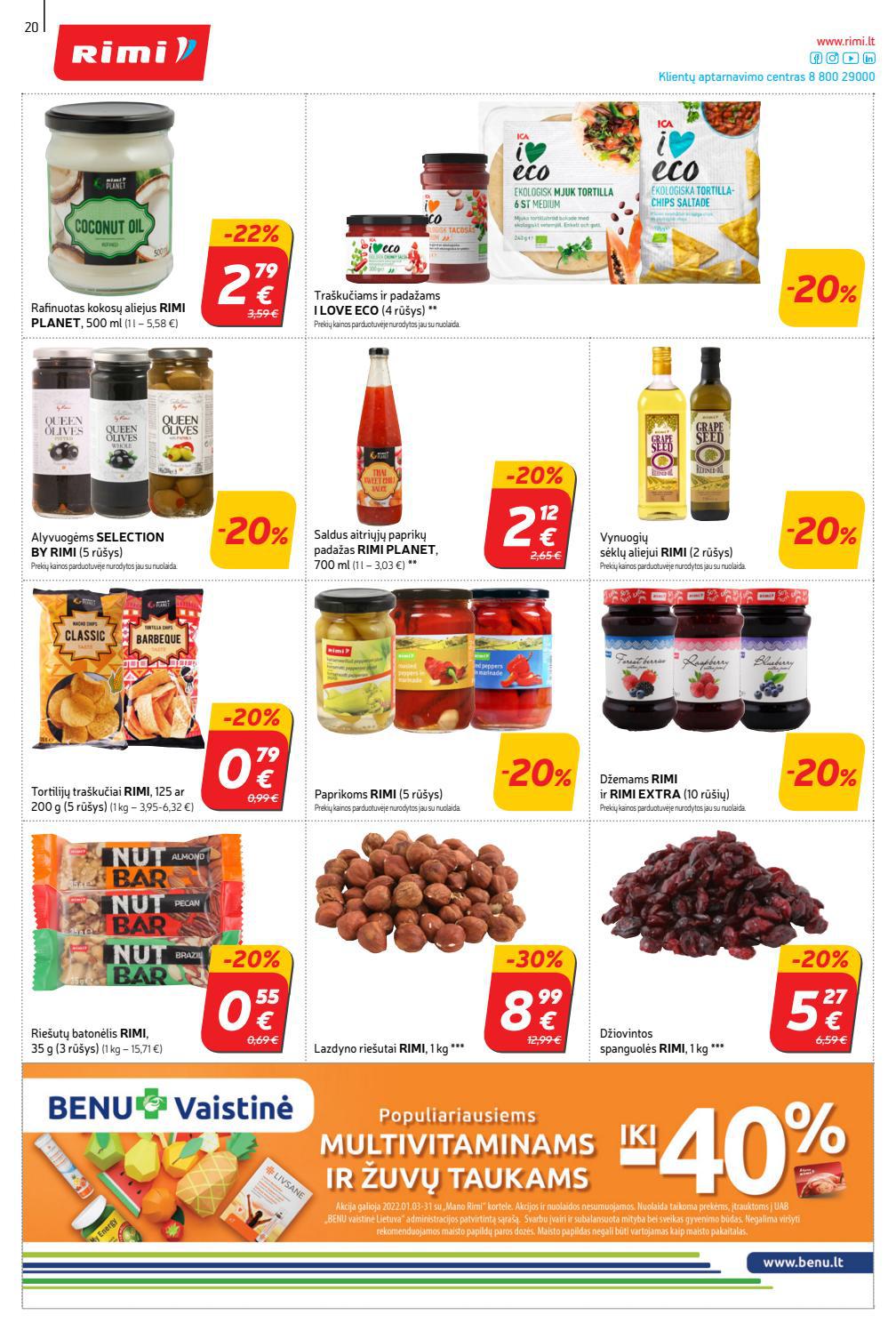 Rimi savaitinis leidinys akcijos nuo 
  2022-01-04 iki 
  2022-01-10 | Leidinukas.lt puslapis 20