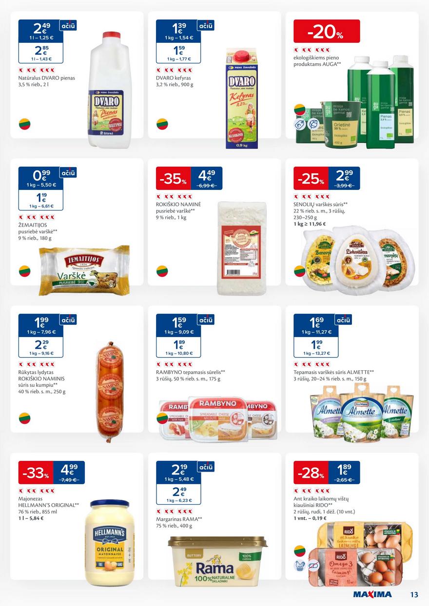 Maxima kaininis leidinys akcijos nuo 
  2024-01-09 iki 
  2024-01-15 | Leidinukas.lt puslapis 13