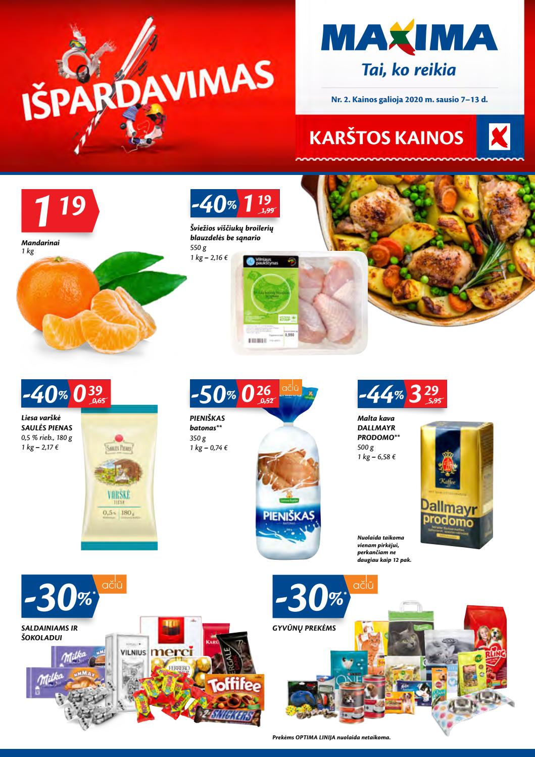 Maxima kaininis leidinys akcijos nuo 
  2020-01-07 iki 
  2020-01-13 | Leidinukas.lt puslapis 1