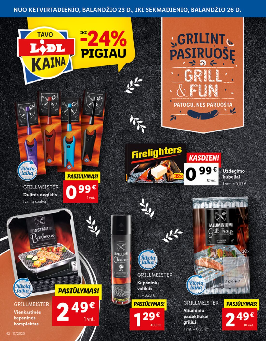 Lidl savaitinis leidinys akcijos nuo 
  2020-04-20 iki 
  2020-04-26 | Leidinukas.lt puslapis 42