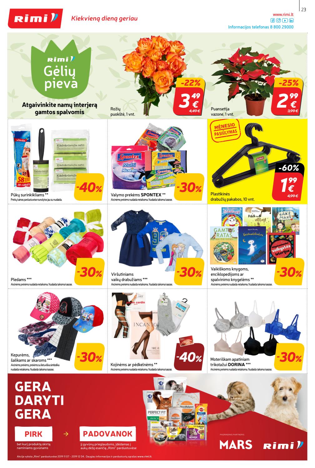 Rimi savaitinis leidinys akcijos nuo 
  2019-11-19 iki 
  2019-11-25 | Leidinukas.lt puslapis 23