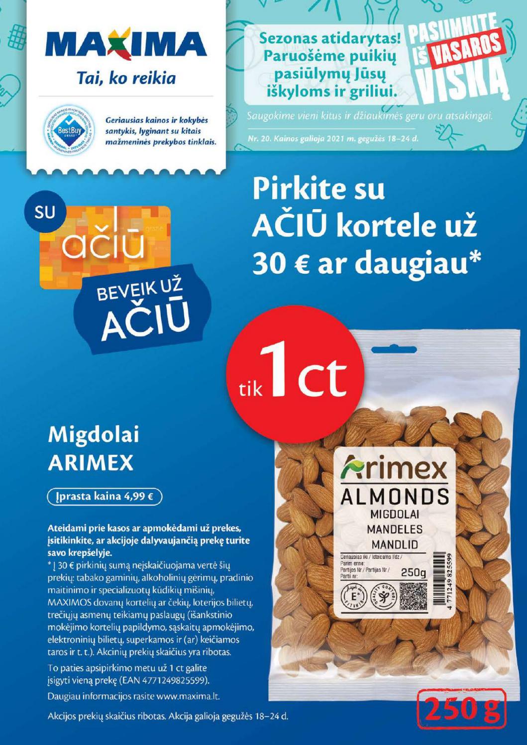 Maxima kaininis leidinys akcijos nuo 
  2021-05-18 iki 
  2021-05-24 | Leidinukas.lt puslapis 1