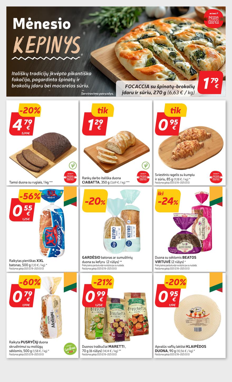 Rimi savaitinis leidinys 9 akcijos nuo 
  2025-02-25 iki 
  2025-03-03 | Leidinukas.lt puslapis 16