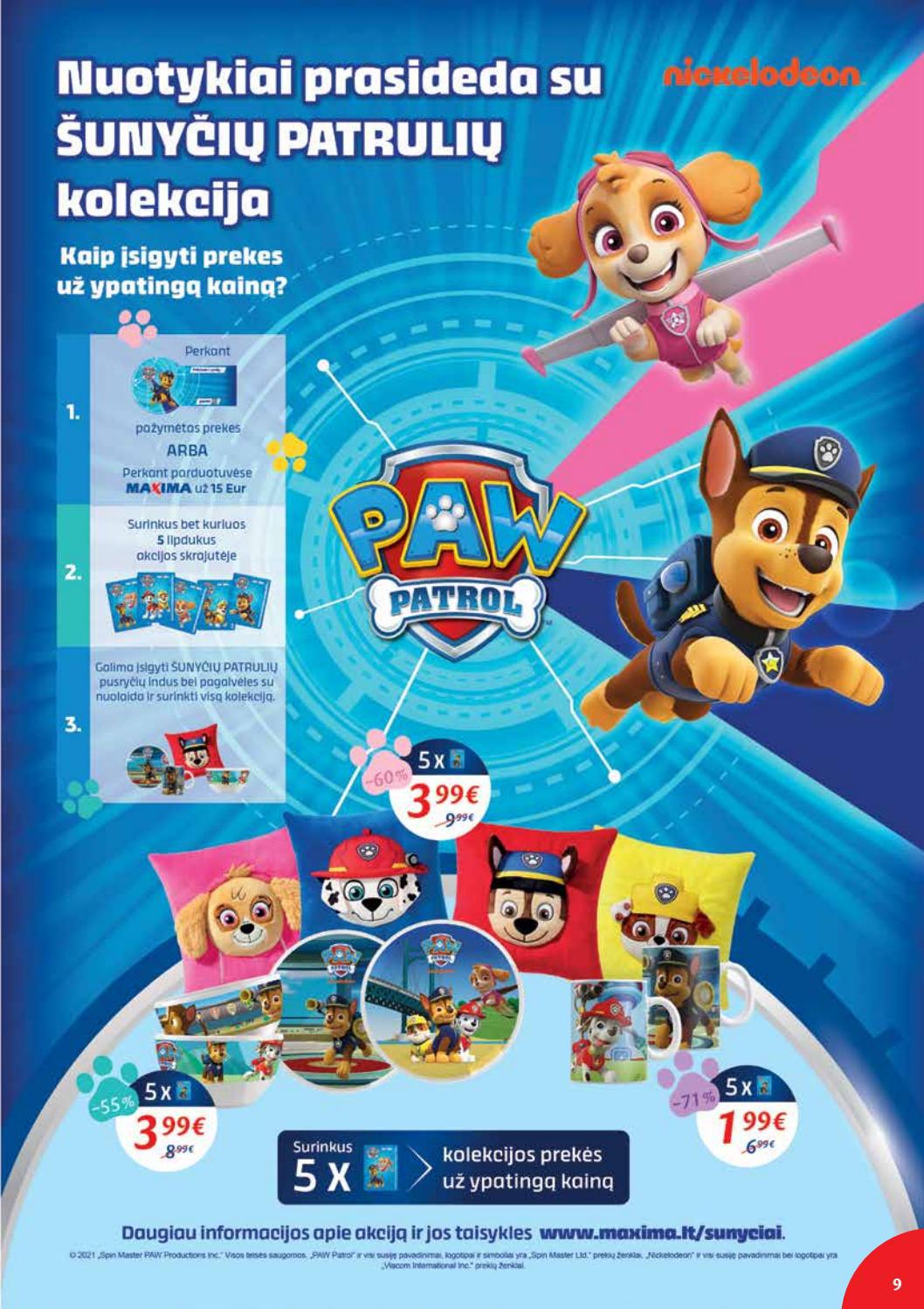 Maxima kaininis leidinys akcijos nuo 
  2021-08-31 iki 
  2021-09-06 | Leidinukas.lt puslapis 9