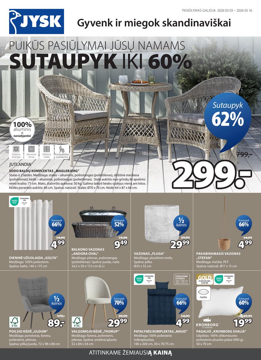 Jysk akcijų leidinys akcijos nuo 
  2026-03-03 iki 
  2026-03-16 | Leidinukas.lt puslapis 1