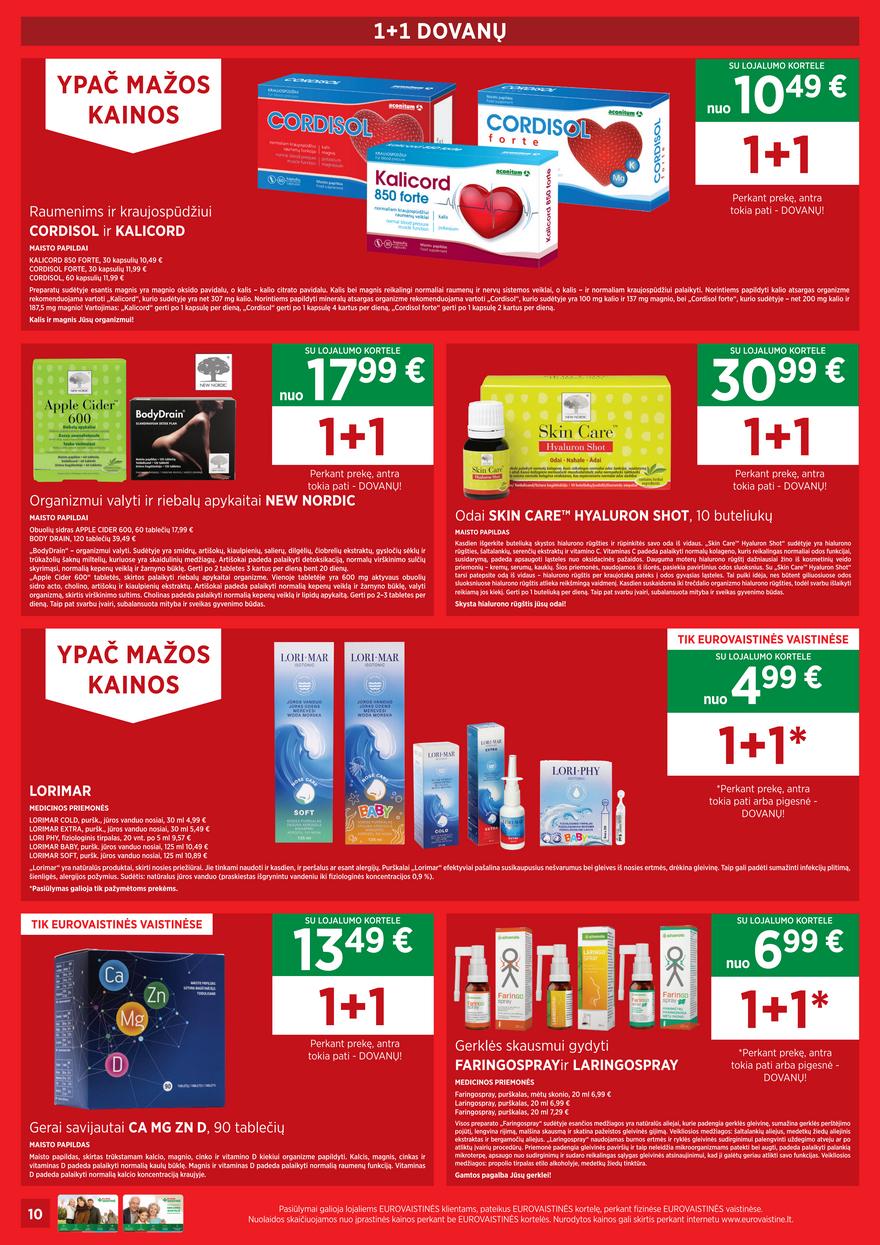 Euro vaistinė leidinys akcijos nuo 
  2023-01-01 iki 
  2023-01-30 | Leidinukas.lt puslapis 10