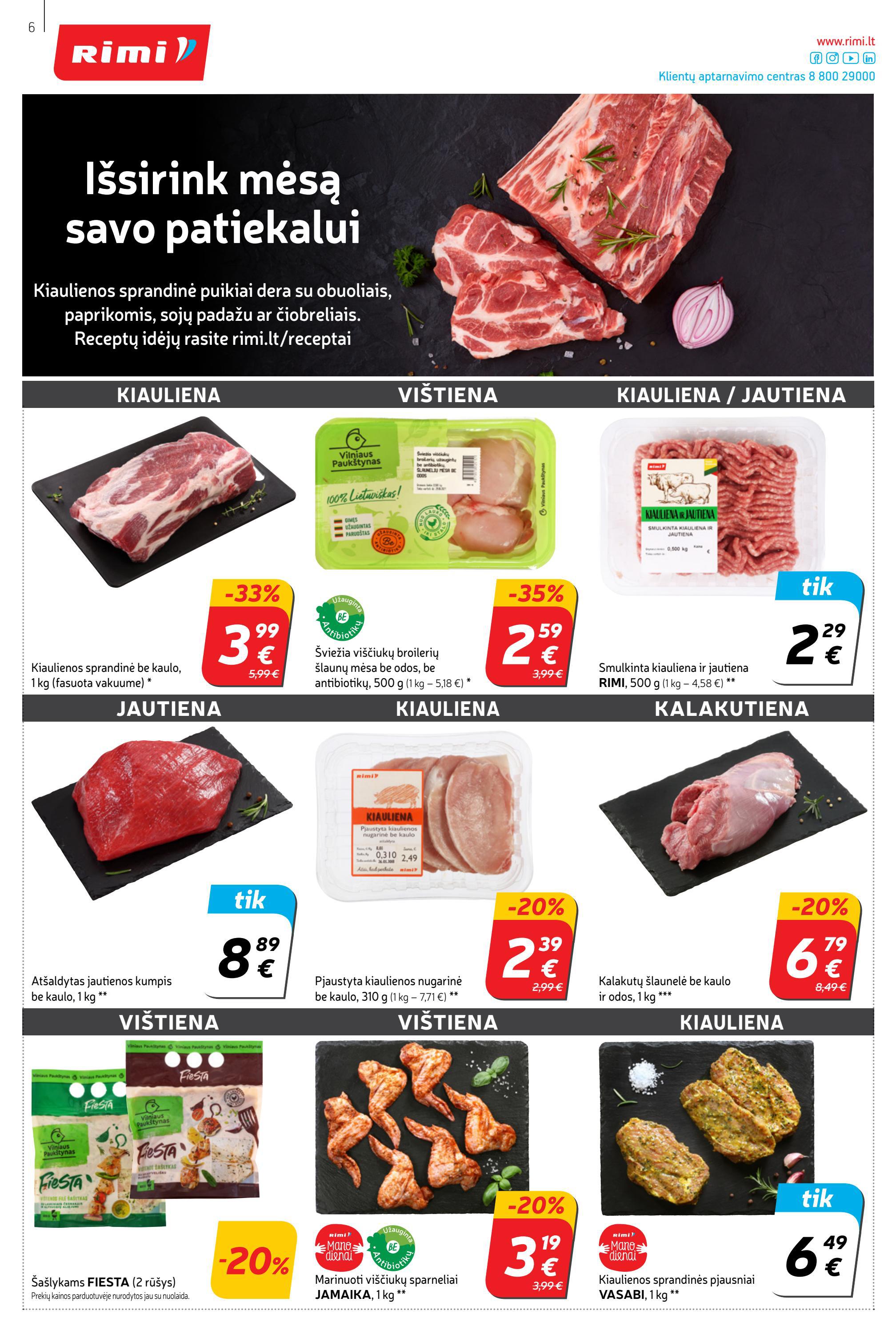 Rimi savaitinis leidinys akcijos nuo 
  2022-05-03 iki 
  2022-05-09 | Leidinukas.lt puslapis 6