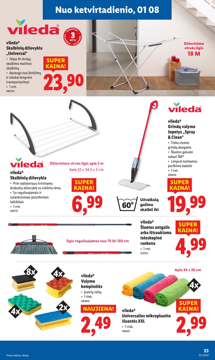 Lidl leidinys akcijos nuo 
  2026-01-05 iki 
  2026-01-11 | Leidinukas.lt puslapis 23