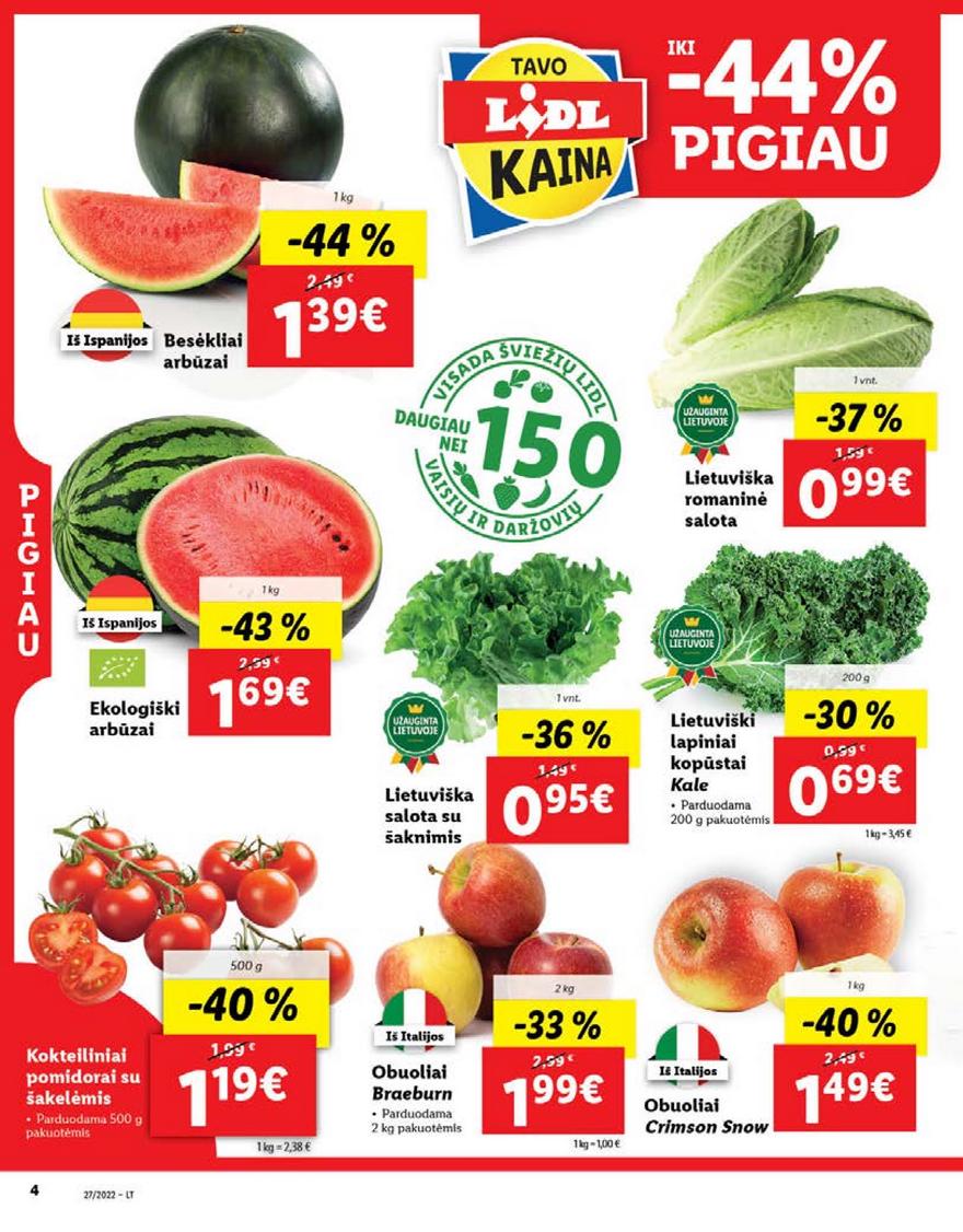 Lidl maisto prekių pasiūlymai akcijos nuo 
  2022-07-04 iki 
  2022-07-10 | Leidinukas.lt puslapis 4