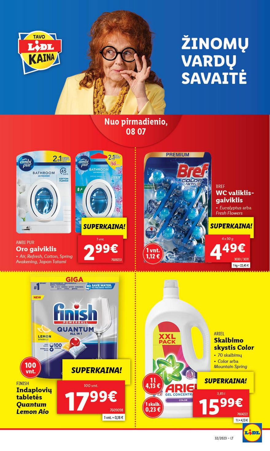 Lidl pasiūlymai akcijos nuo 
  2023-08-07 iki 
  2023-08-13 | Leidinukas.lt puslapis 16