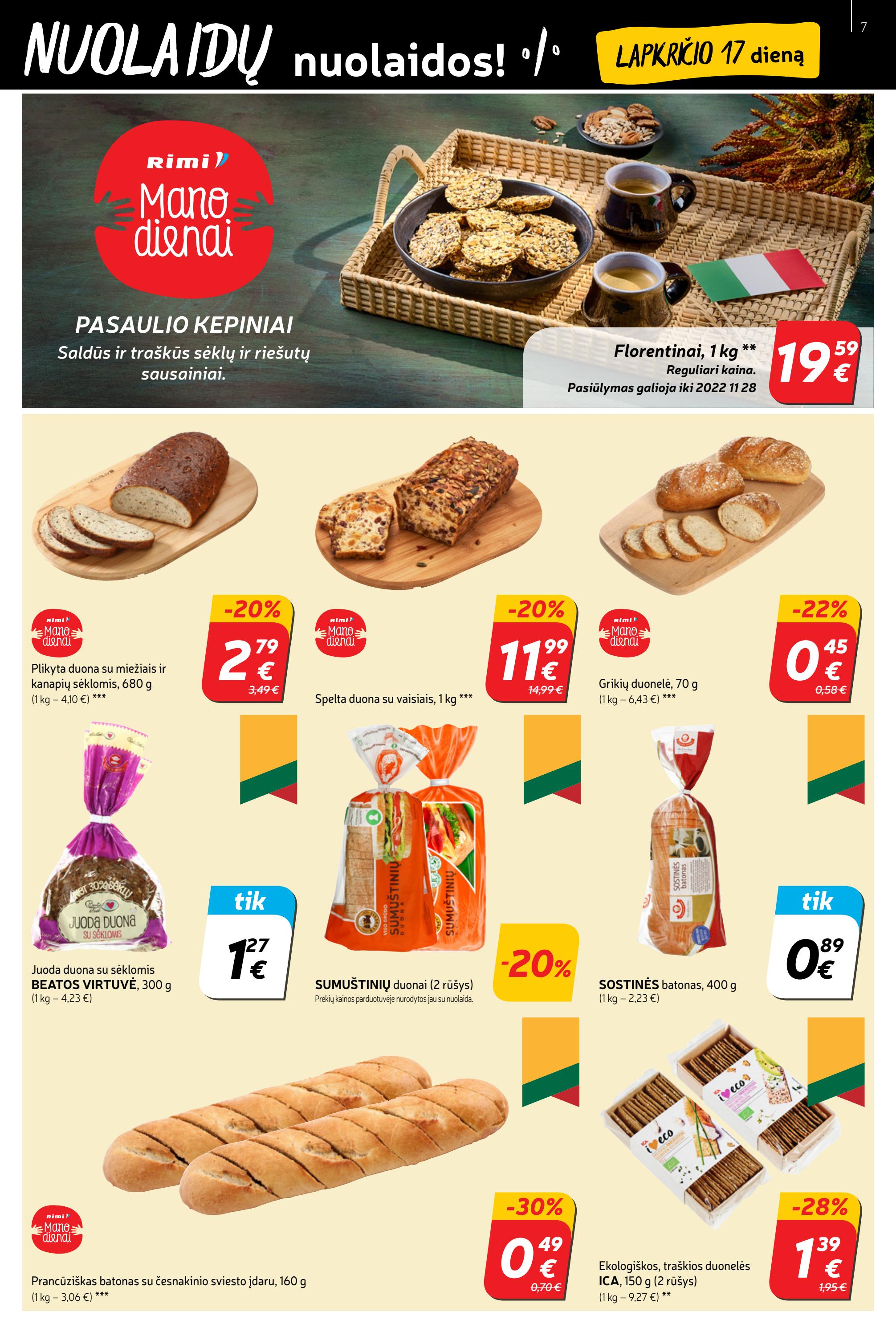 Rimi savaitinis leidinys akcijos nuo 
  2022-11-15 iki 
  2022-11-21 | Leidinukas.lt puslapis 7
