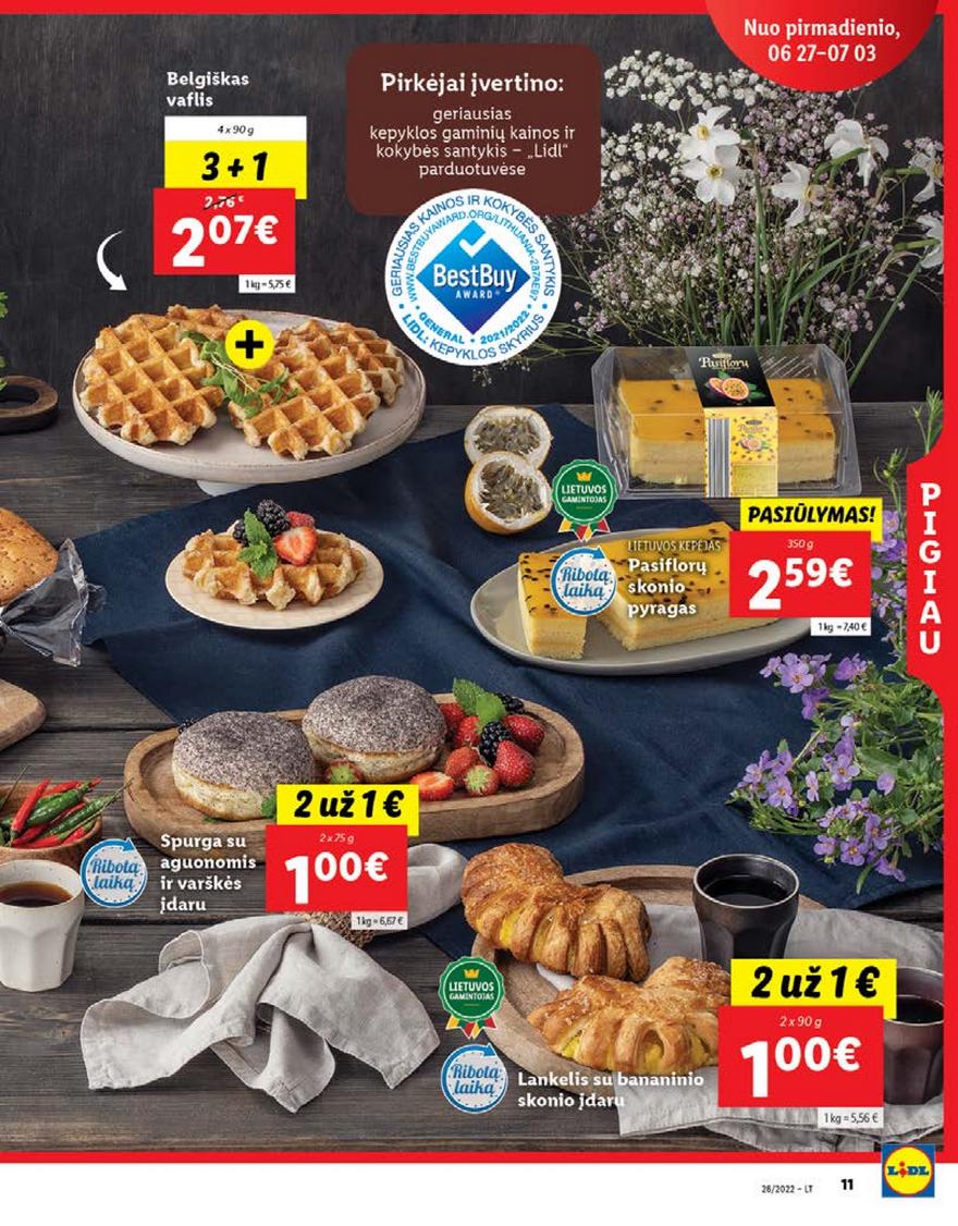 Lidl pasiūlymai akcijos nuo 
  2022-06-27 iki 
  2022-07-03 | Leidinukas.lt puslapis 11