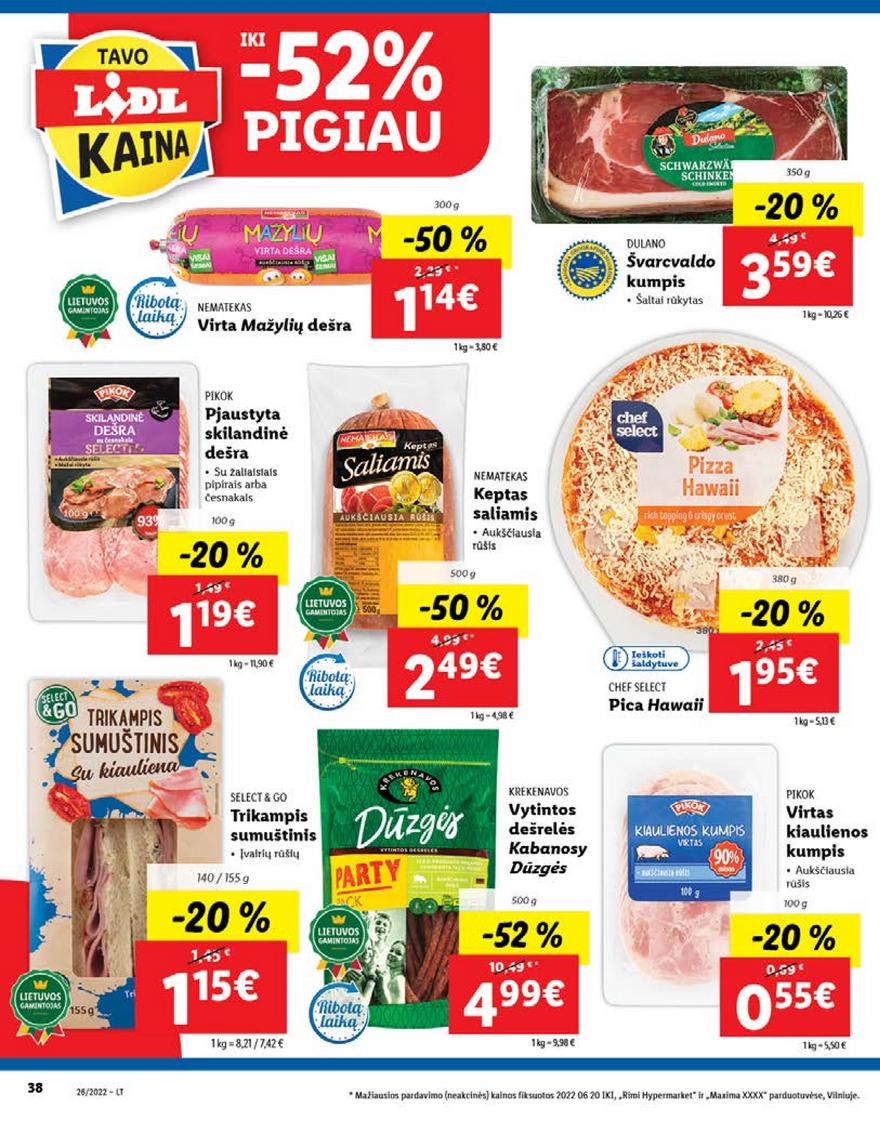 Lidl pasiūlymai akcijos nuo 
  2022-06-27 iki 
  2022-07-03 | Leidinukas.lt puslapis 38