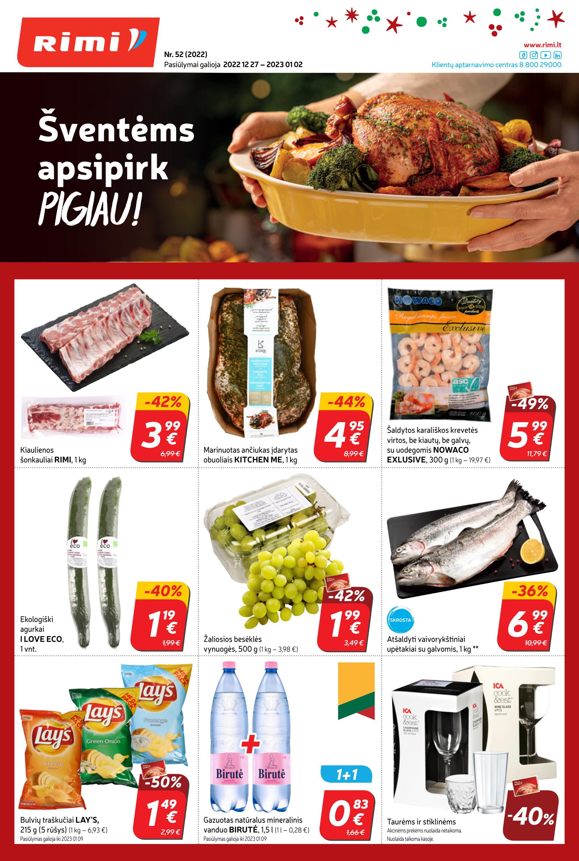 Rimi savaitinis leidinys akcijos nuo 
  2022-12-27 iki 
  2023-01-02 | Leidinukas.lt puslapis 1