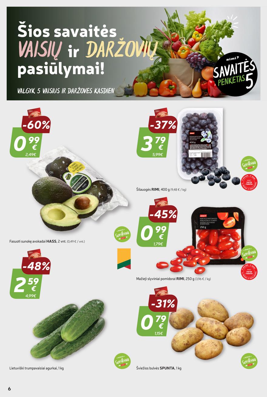 Rimi savaitinis leidinys akcijos nuo 
  2024-05-28 iki 
  2024-06-03 | Leidinukas.lt puslapis 6