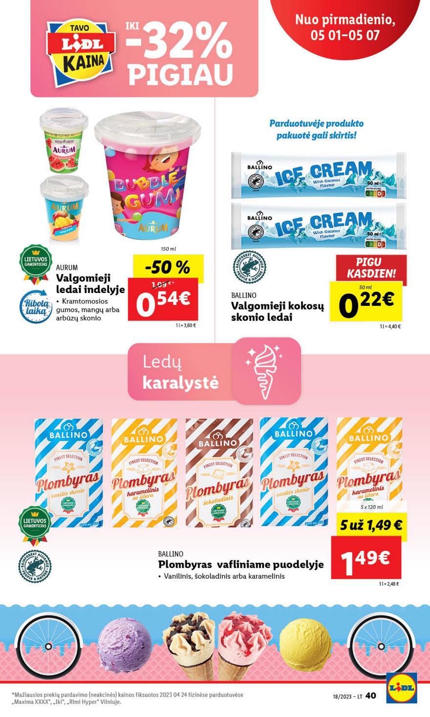 Lidl pasiūlymai akcijos nuo 
  2023-05-01 iki 
  2023-05-07 | Leidinukas.lt puslapis 40