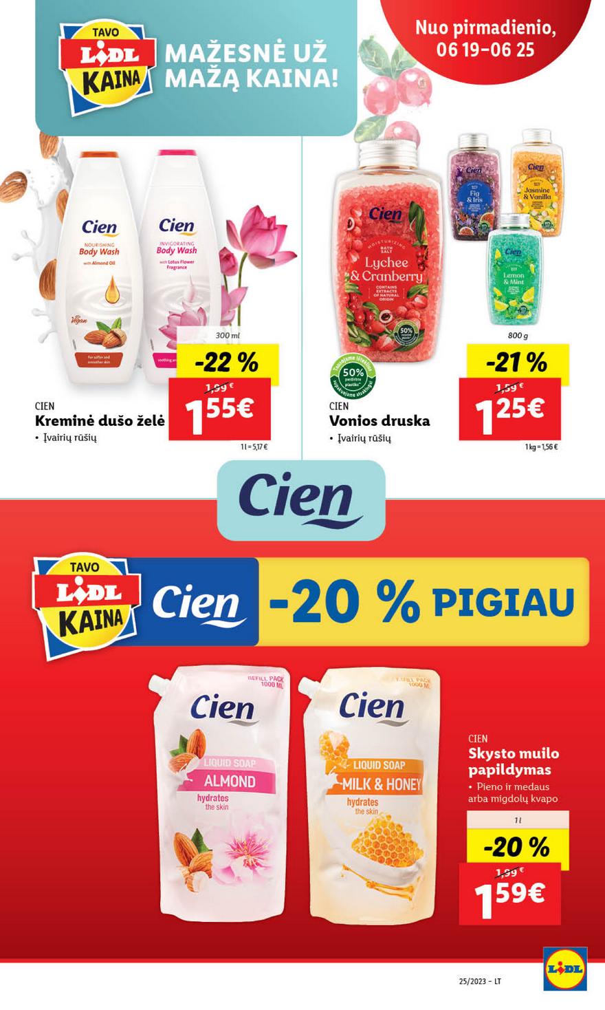 Lidl pasiūlymai akcijos nuo 
  2023-06-19 iki 
  2023-06-25 | Leidinukas.lt puslapis 69
