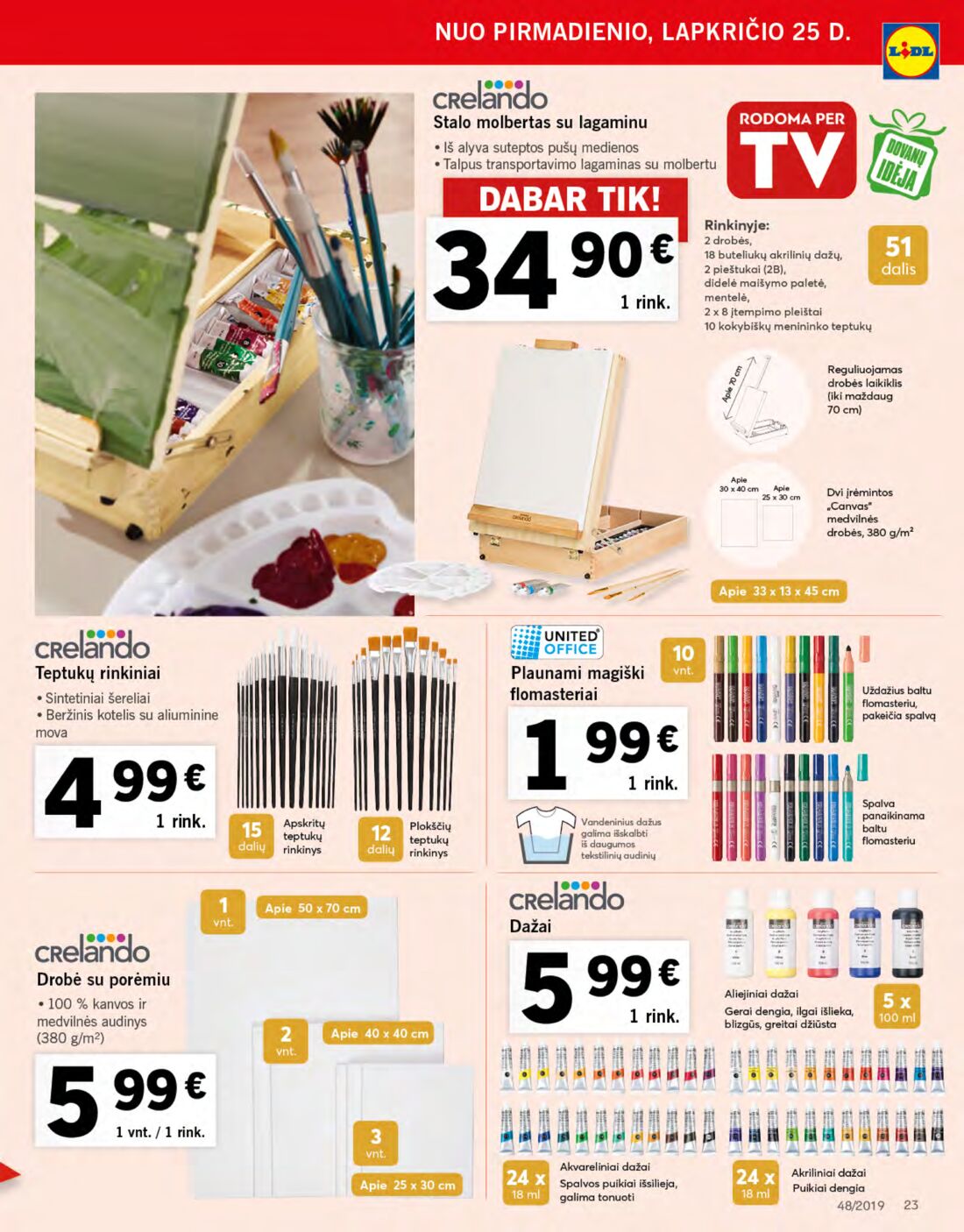 Lidl savaitinis leidinys akcijos nuo 
  2019-11-25 iki 
  2019-12-01 | Leidinukas.lt puslapis 23