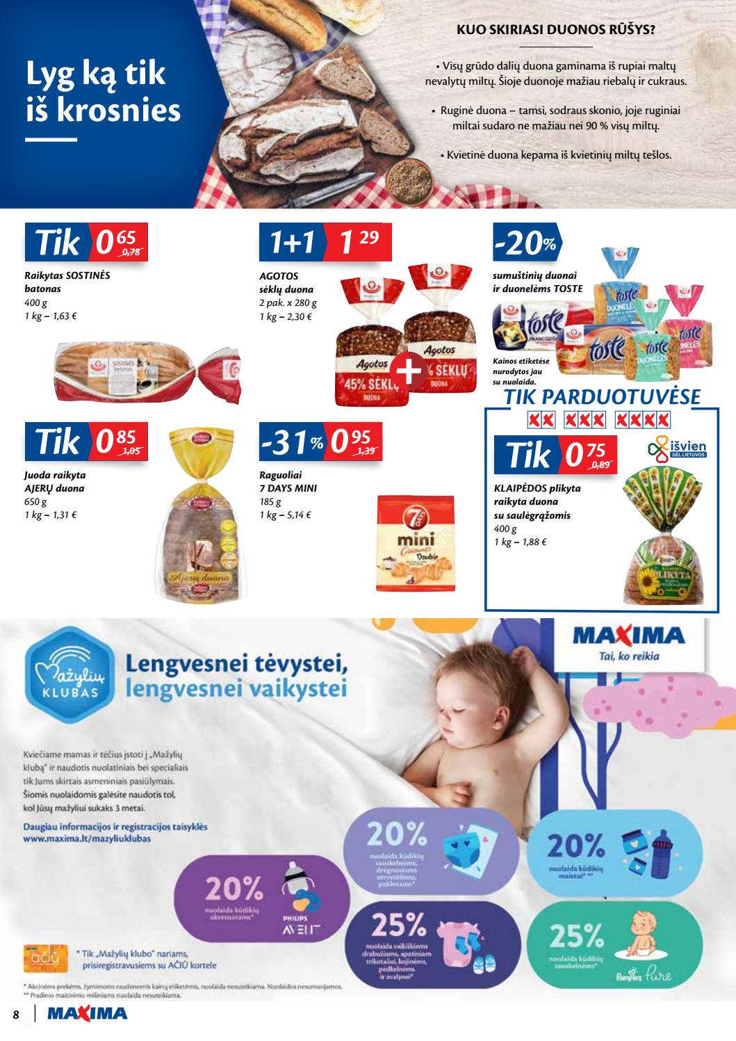 Maxima kaininis leidinys akcijos nuo 
  2020-11-10 iki 
  2020-11-16 | Leidinukas.lt puslapis 8