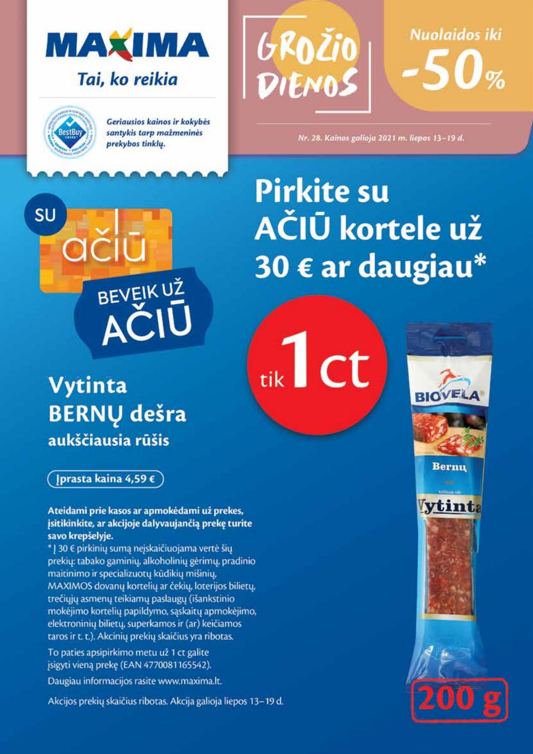 Maxima kaininis leidinys akcijos nuo 
  2021-07-13 iki 
  2021-07-19 | Leidinukas.lt puslapis 1