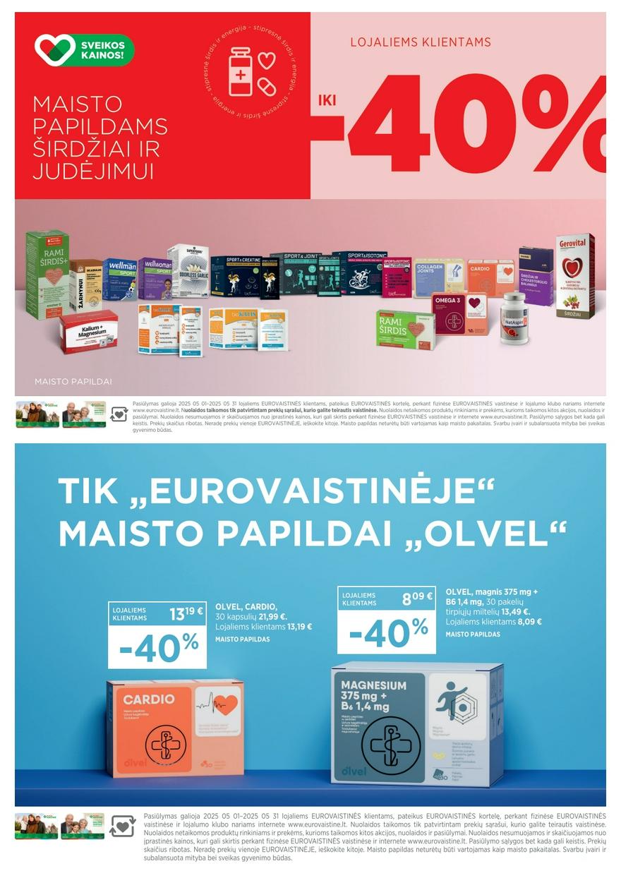 Euro vaistinė katalogas akcijos nuo 
  2025-05-01 iki 
  2025-05-31 | Leidinukas.lt puslapis 4
