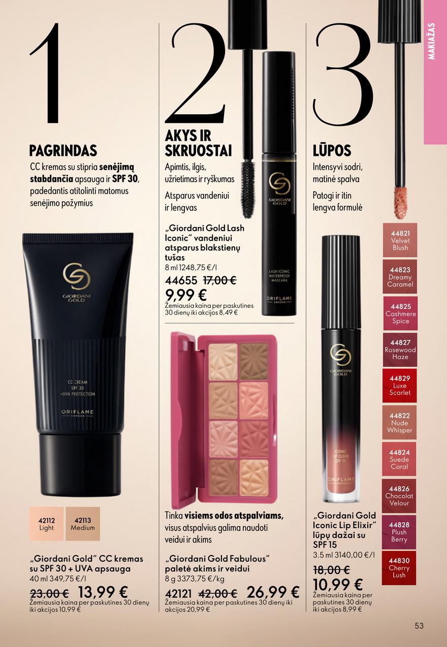 Oriflame katalogas akcijos nuo 
  2026-04-22 iki 
  2026-05-12 | Leidinukas.lt puslapis 53
