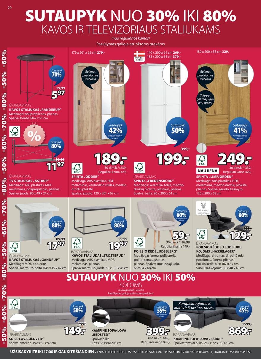 Jysk leidinys akcijos nuo 
  2026-07-14 iki 
  2026-07-27 | Leidinukas.lt puslapis 20