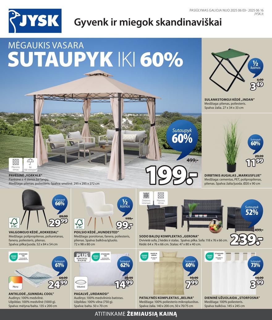 Jysk akcijų leidinys akcijos nuo 
  2025-06-03 iki 
  2025-06-16 | Leidinukas.lt puslapis 1