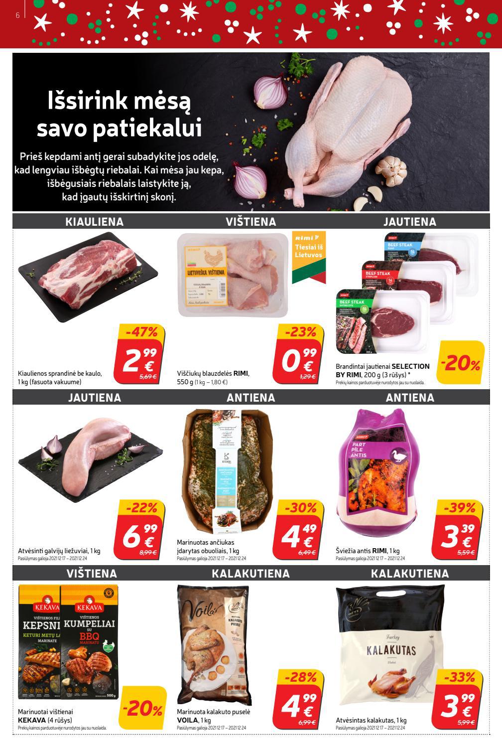 Rimi savaitinis leidinys akcijos nuo
2021-12-14 iki
2021-12-20 | Leidinukas.lt puslapis 6