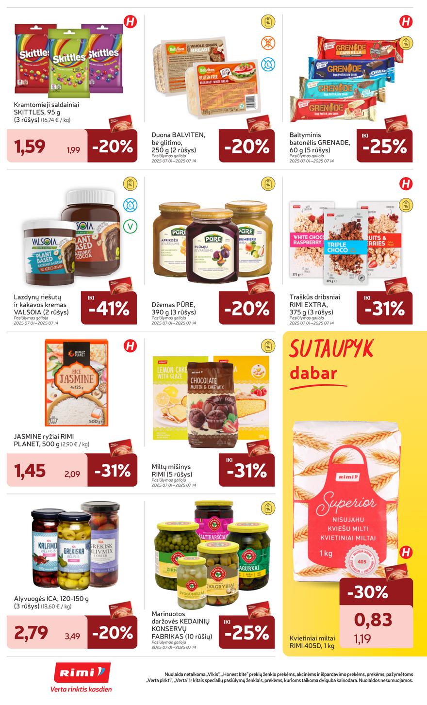 Rimi savaitinis leidinys 27 akcijos nuo 
  2025-07-01 iki 
  2025-07-07 | Leidinukas.lt puslapis 26
